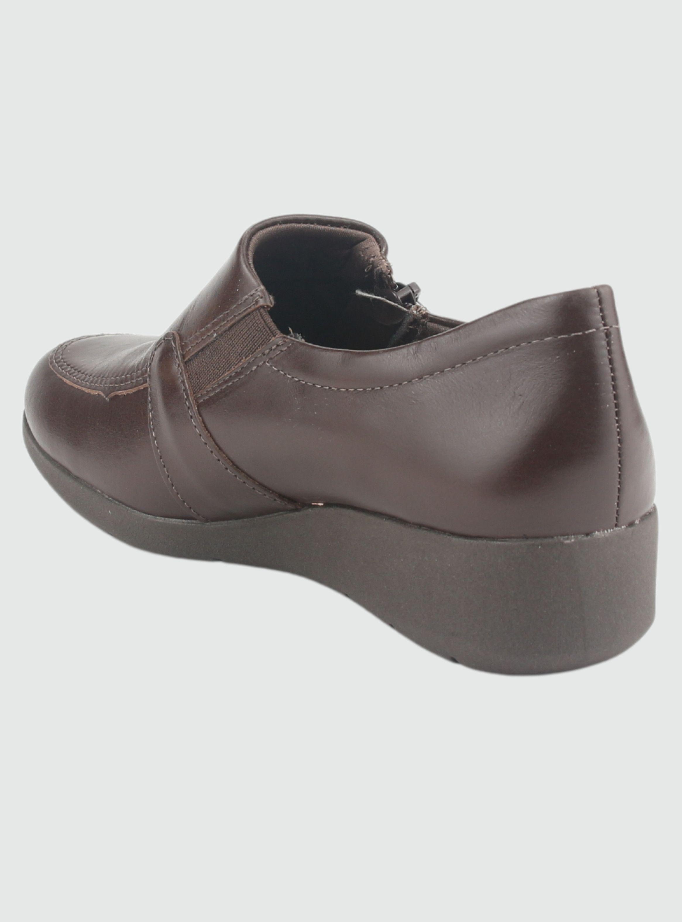 Mocasin Comfortflex Mujer 2393402 Café Casual-3