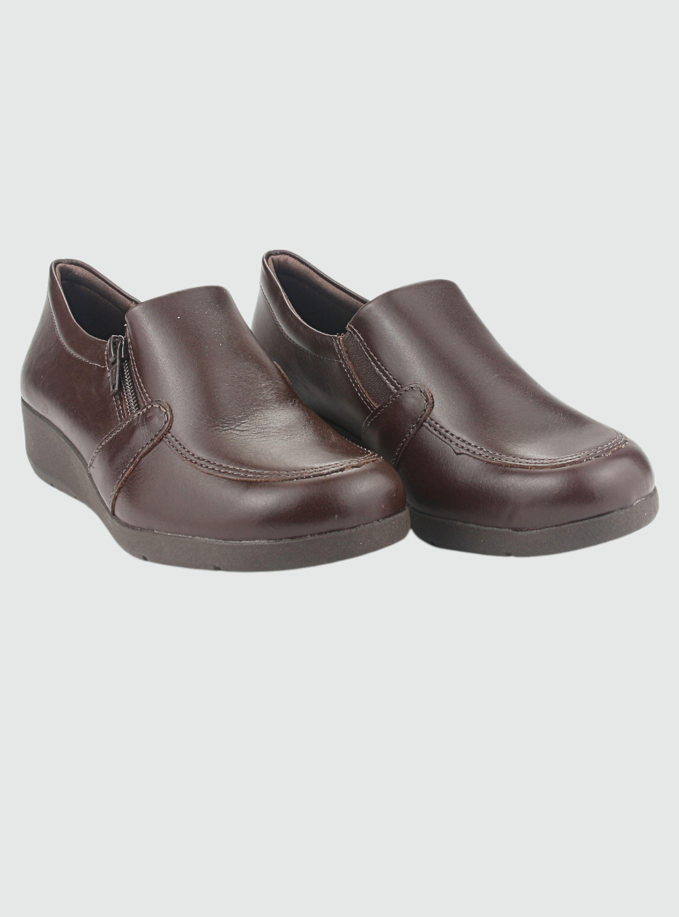 Mocasin Comfortflex Mujer 2393402 Café Casual-4