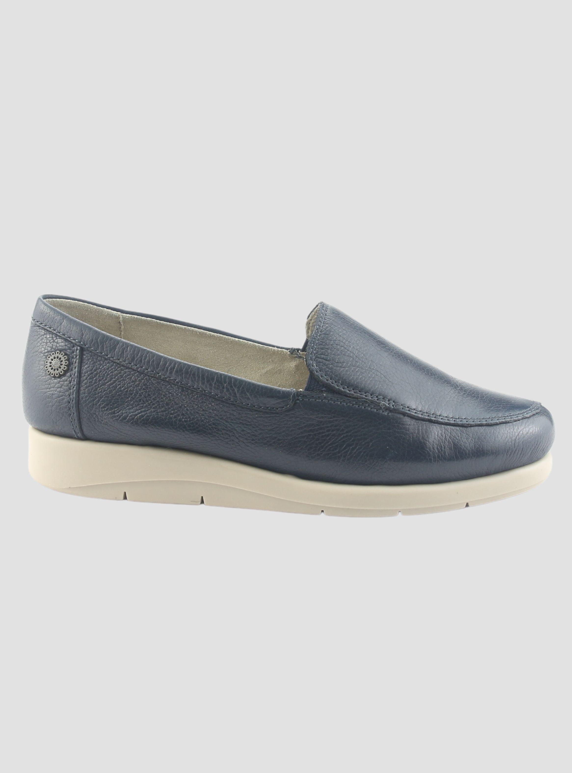 Mocasin de Cuero Chalada Mujer Cira-1 Azul Casual-0