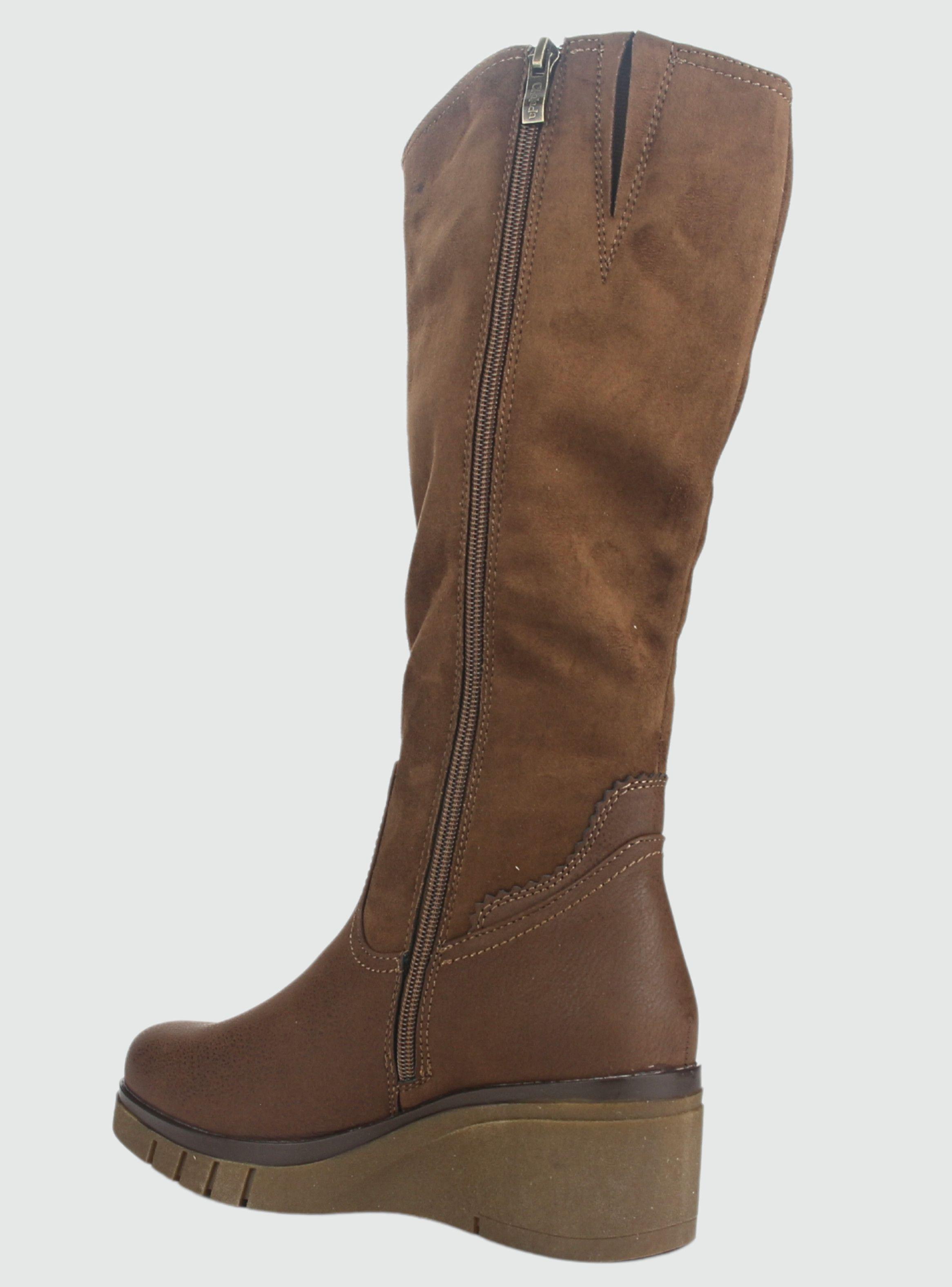 Botin Chalada Mujer Wedgenew-3 Café Casual-3