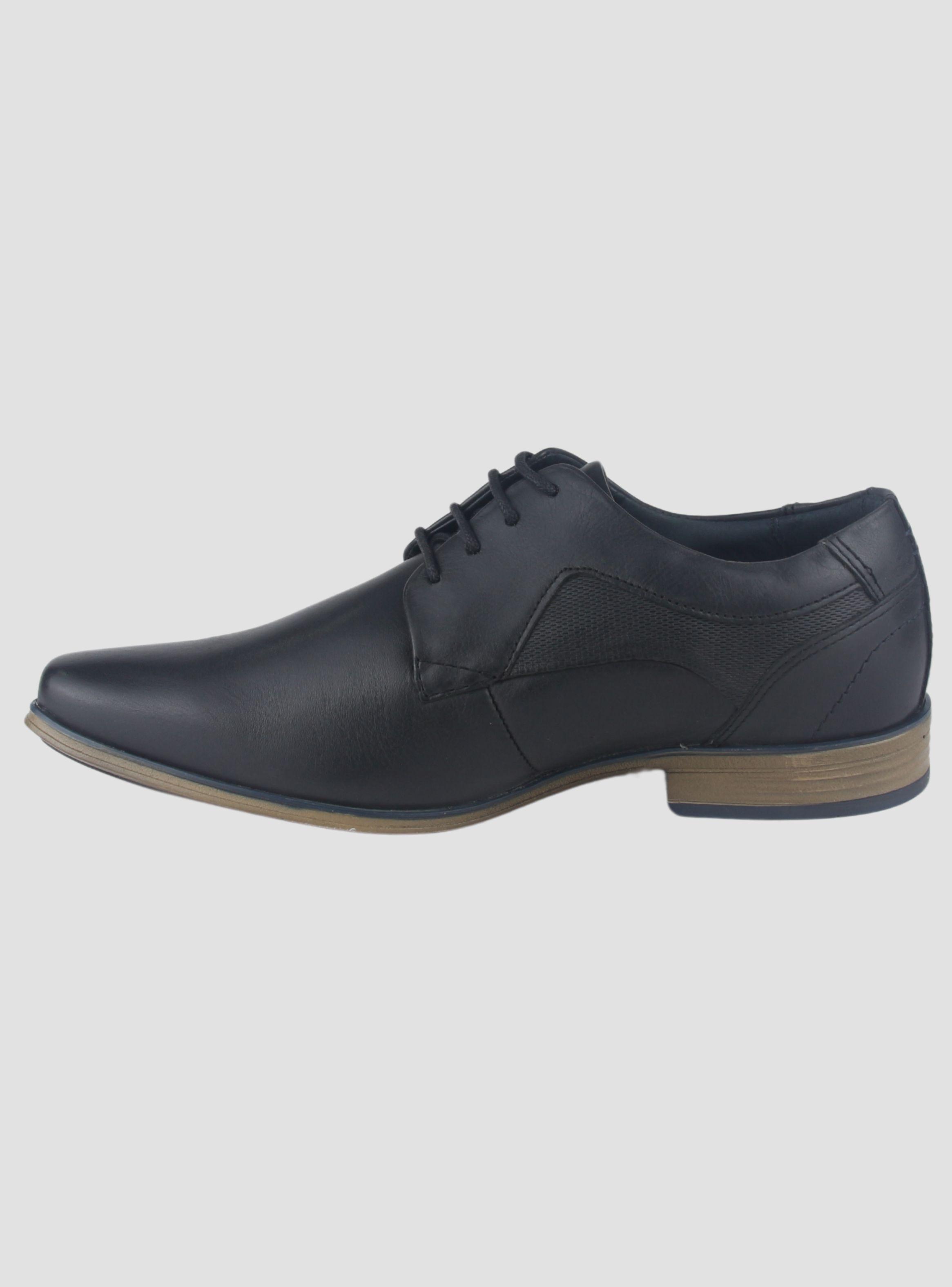 Zapato Ferracini Hombre 6067 Derby Negro Matte Casual-1