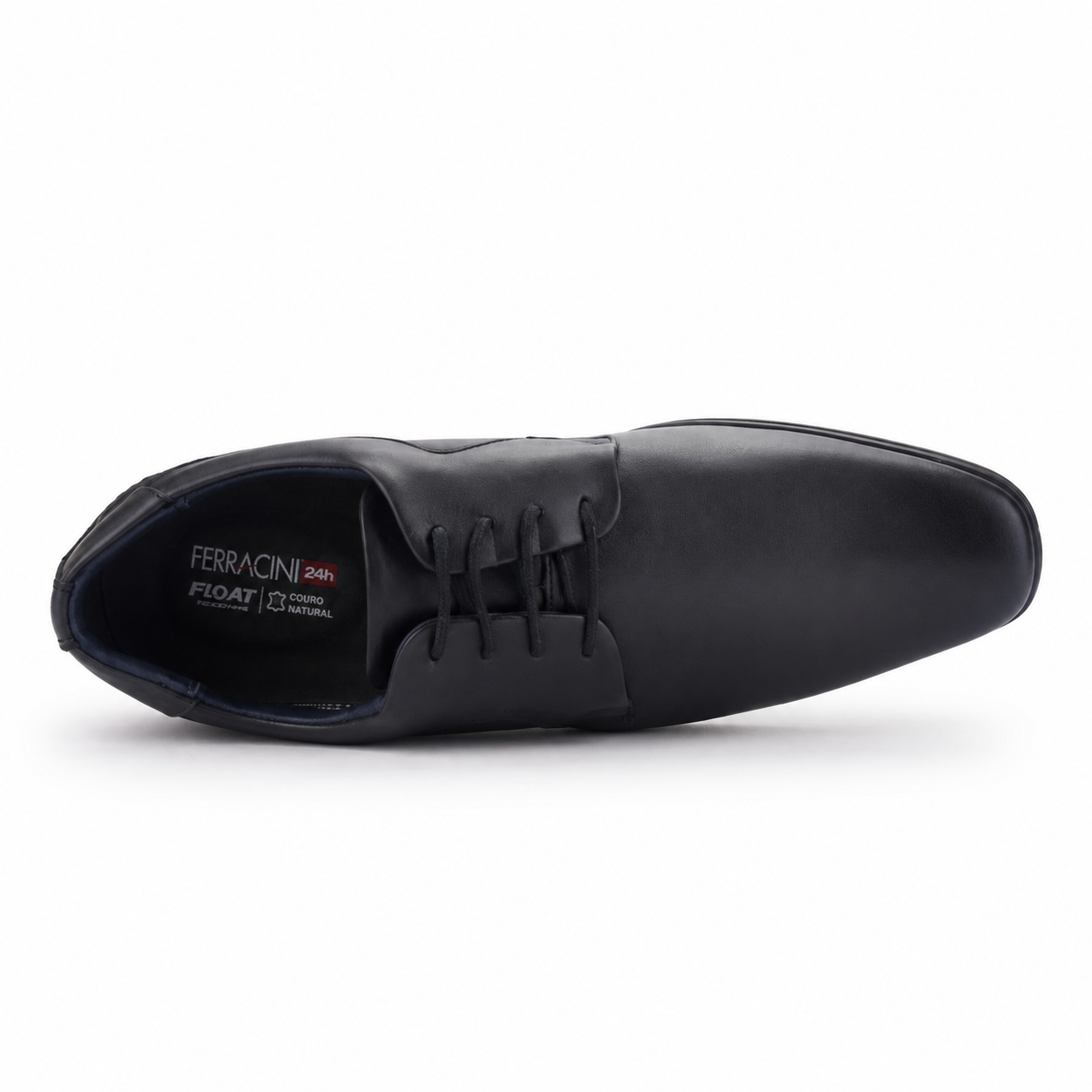 Zapato Ferracini Hombre 6067 Derby Negro Matte Casual-4