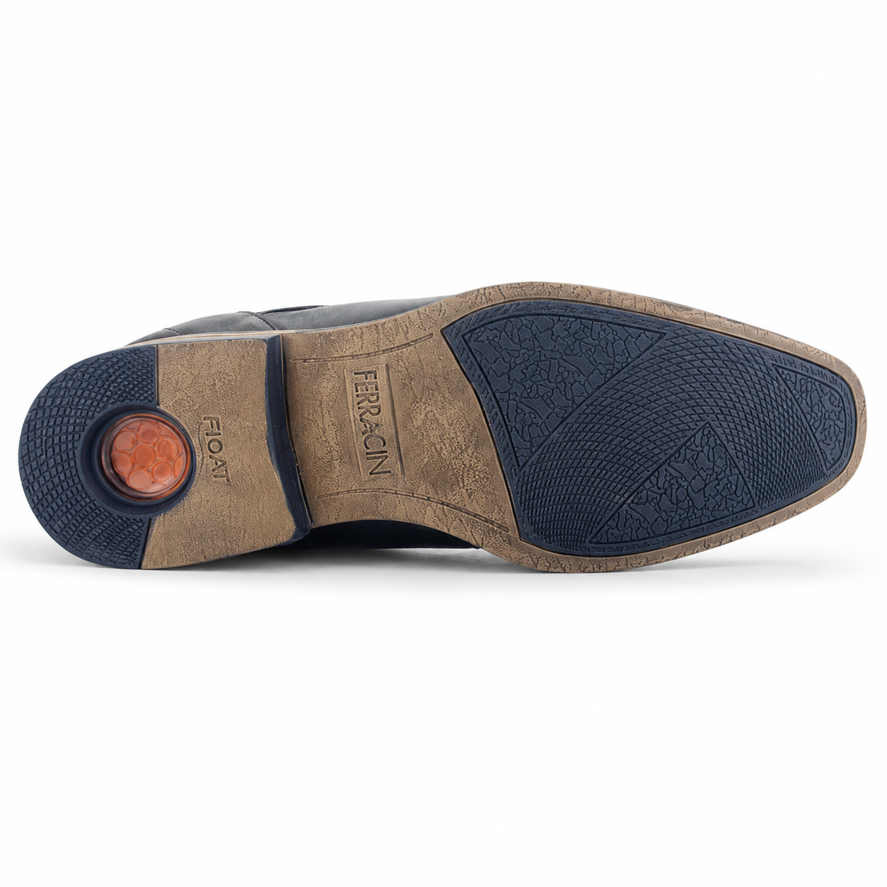 Zapato Ferracini Hombre 6067 Derby Negro Matte Casual-5