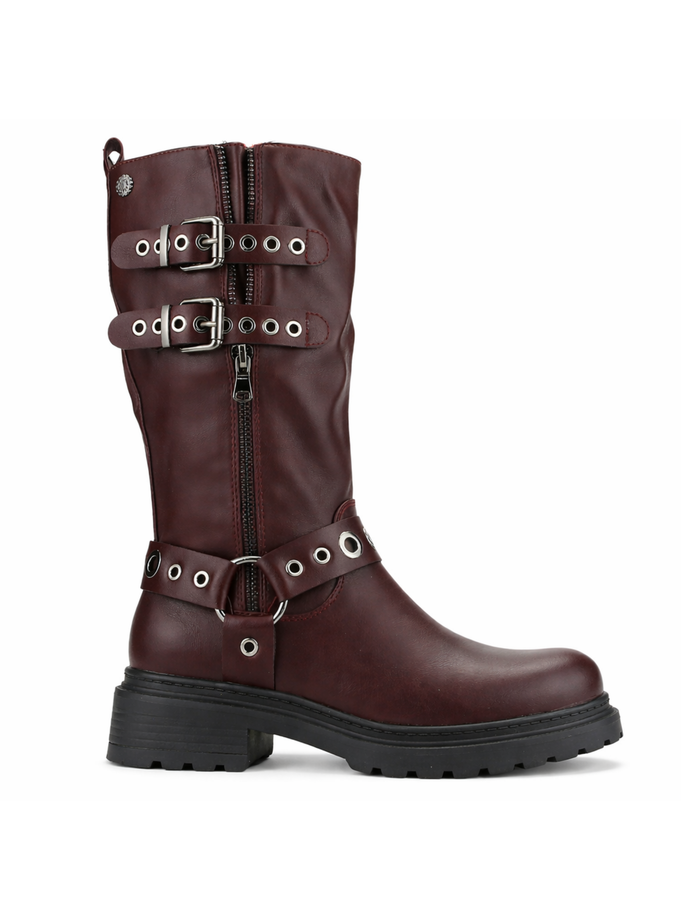 Botin Burdeo Mujer Casual Chalada Bika-0