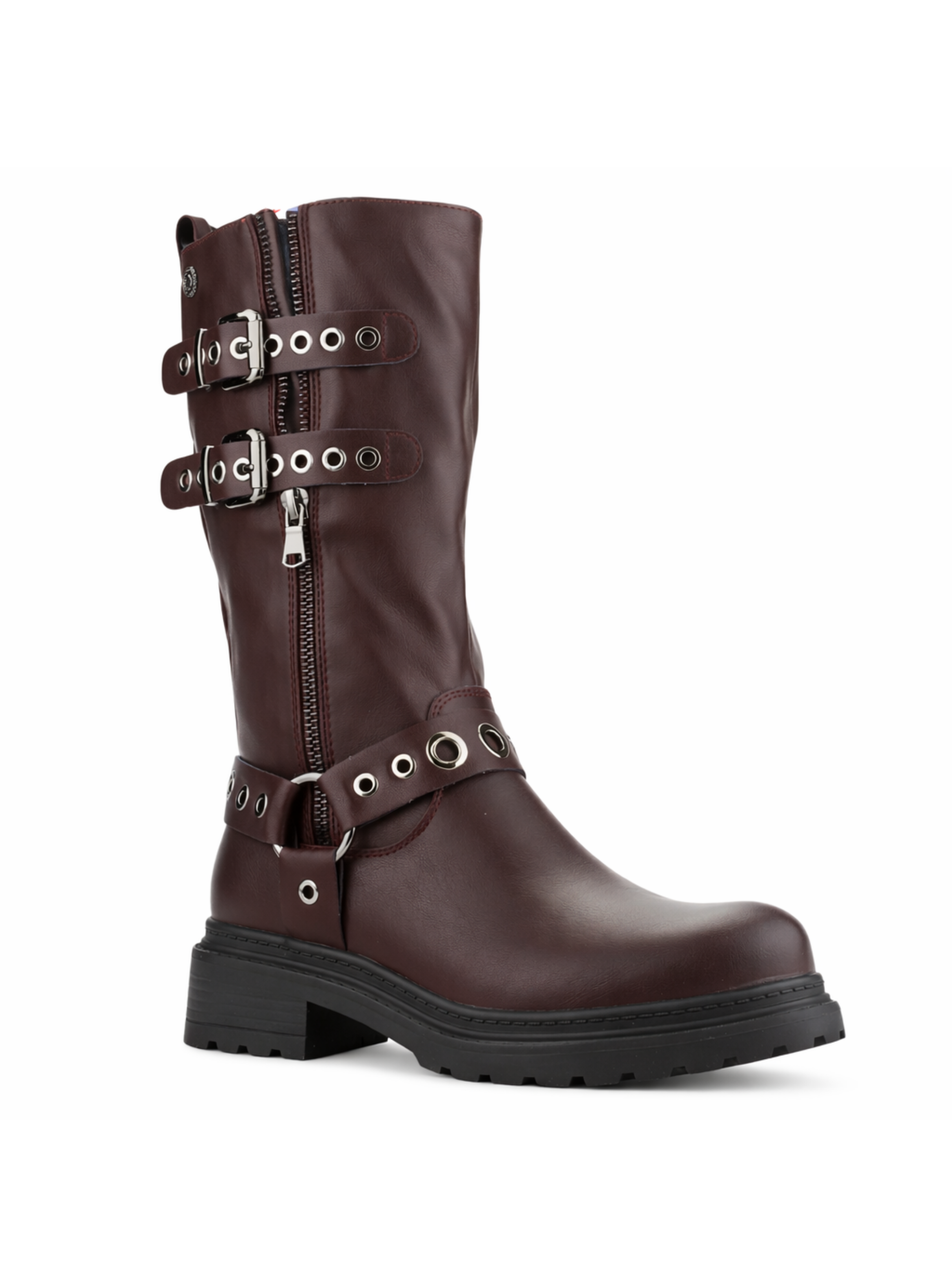Botin Burdeo Mujer Casual Chalada Bika-2