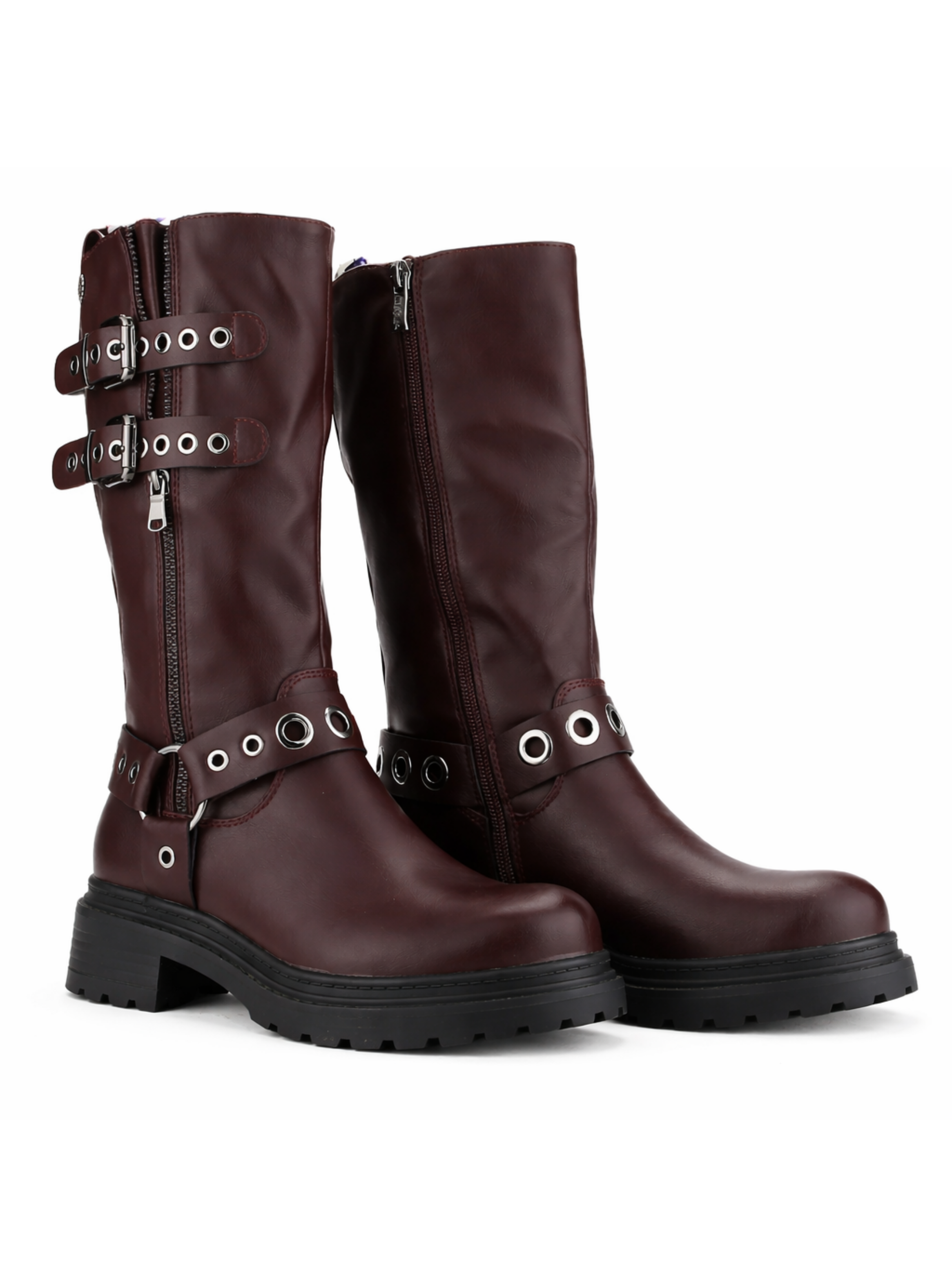 Botin Burdeo Mujer Casual Chalada Bika-4