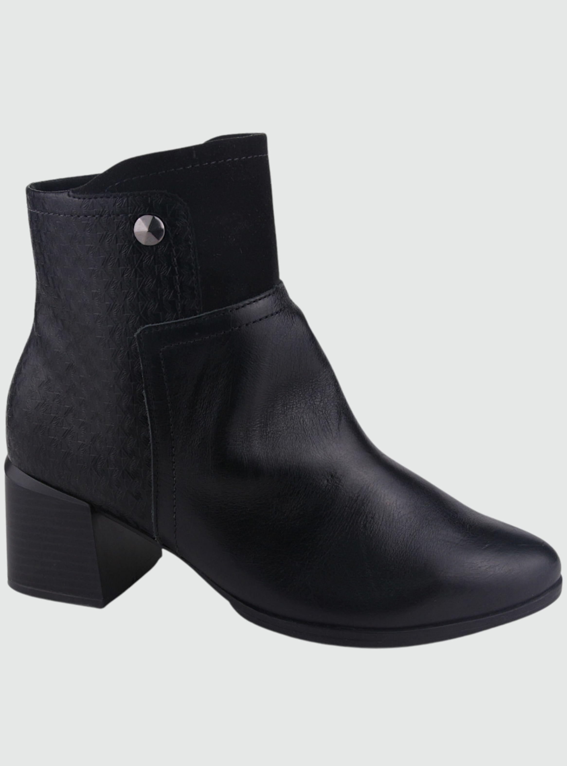 Botin Comfortflex Mujer 2298302 Negro Casual-0