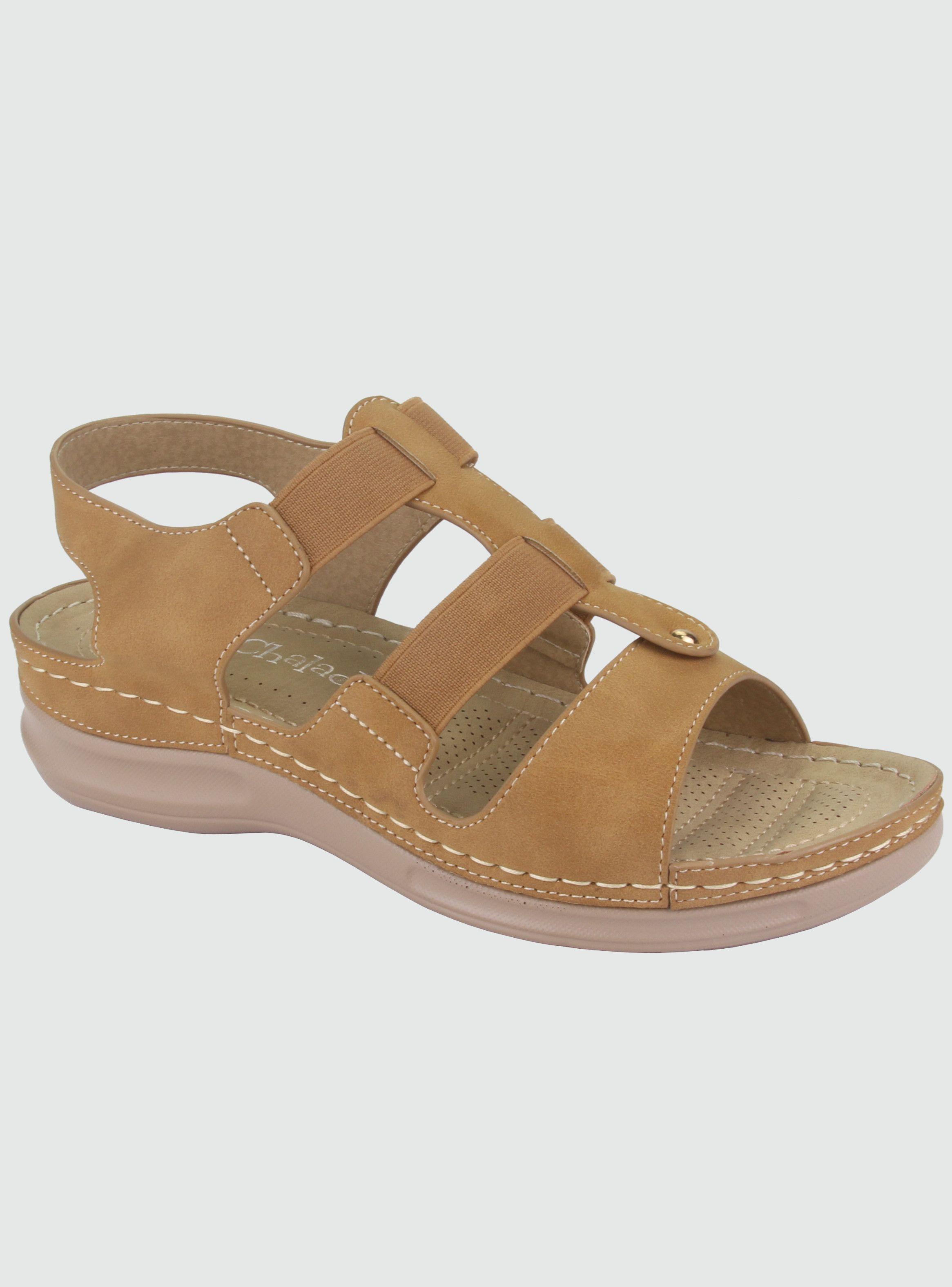 Sandalia Chalada Mujer Kon-14 Camel Casual-0