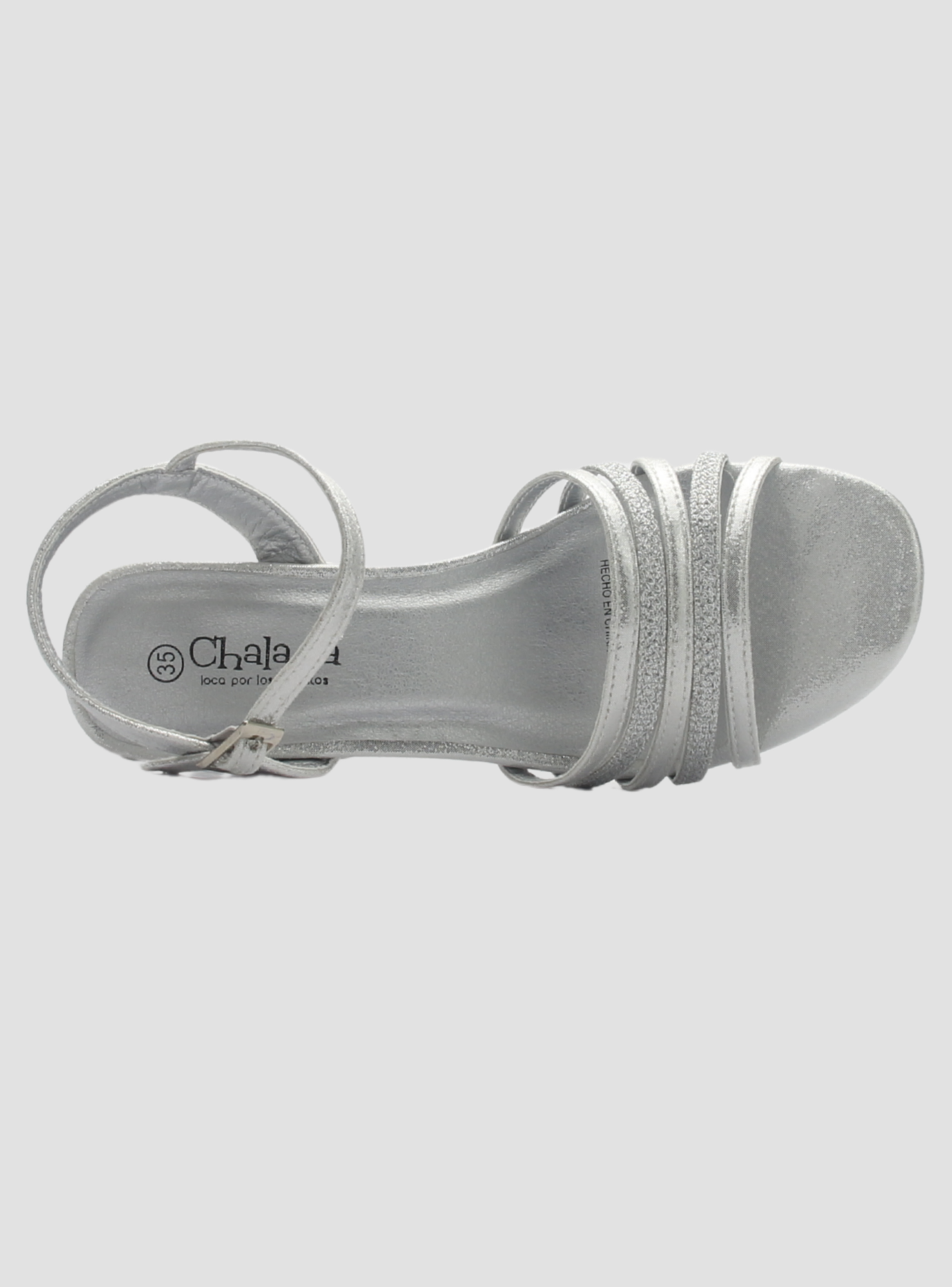 Sandalia de mujer Plateado Casual Chalada Fira-1-4