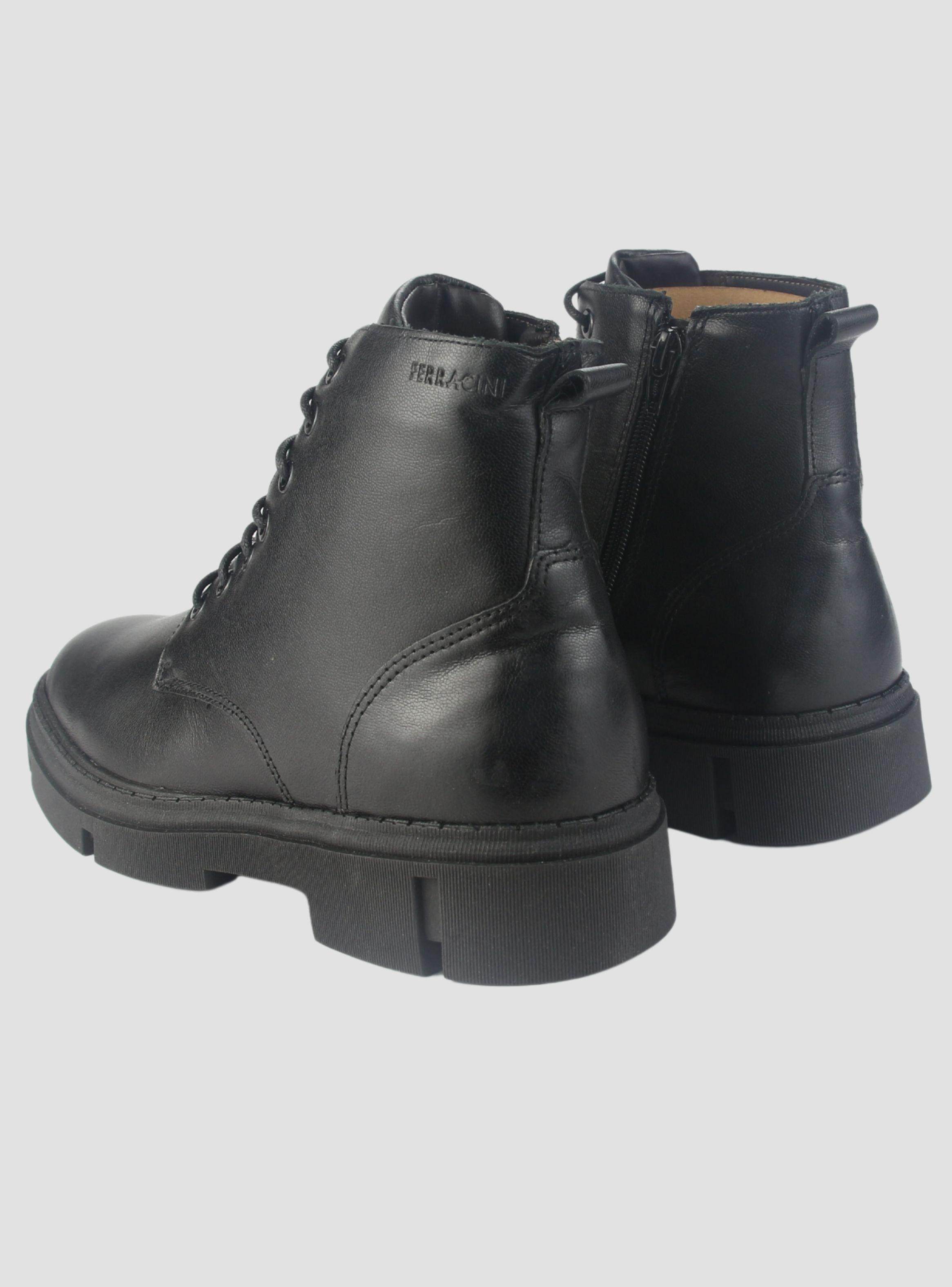 Botin Ferracini Hombre 5905 Aston Negro Casual-5