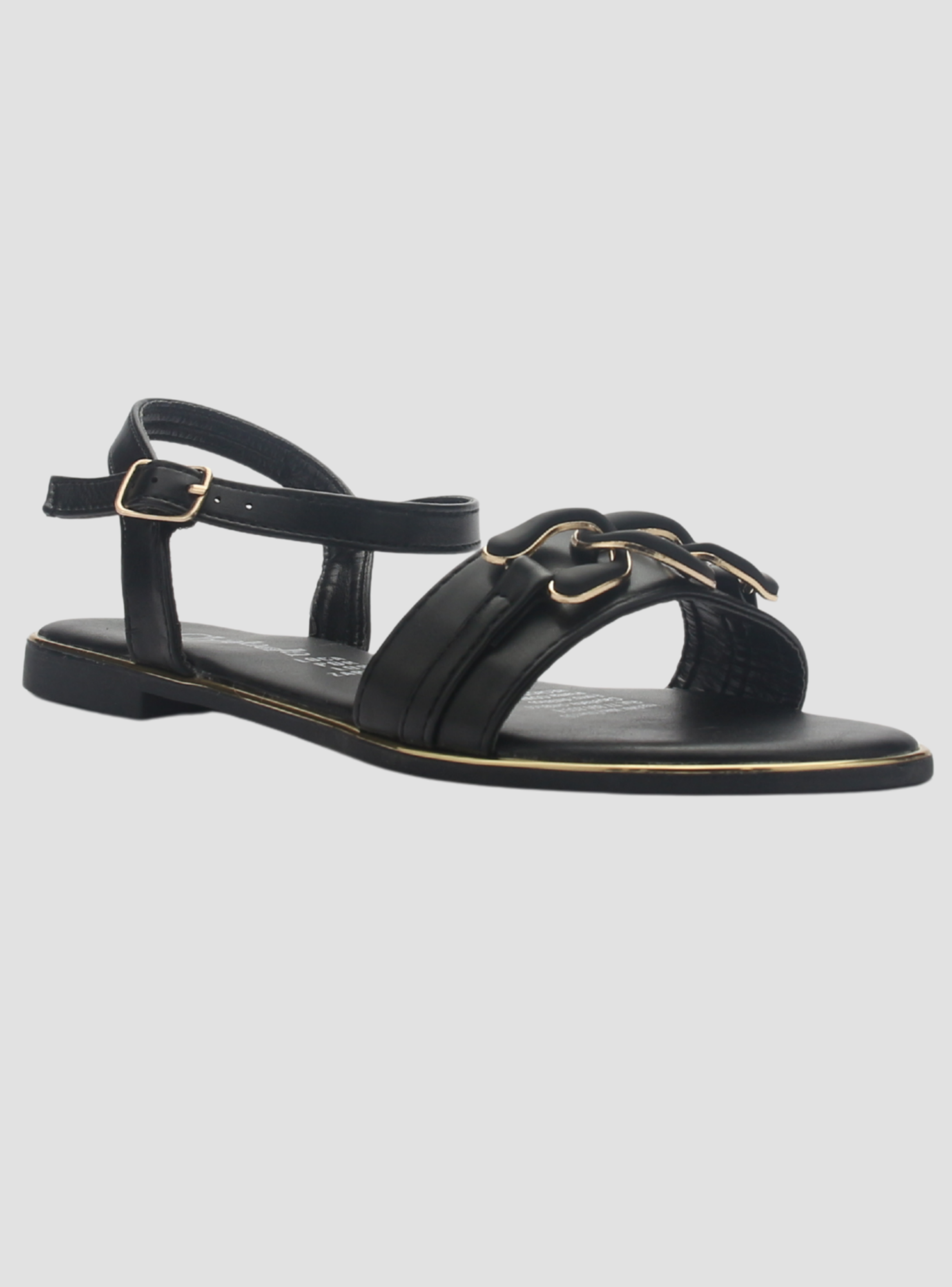 Sandalia de Mujer de color Negro Casual Chalada Buckel-3-2
