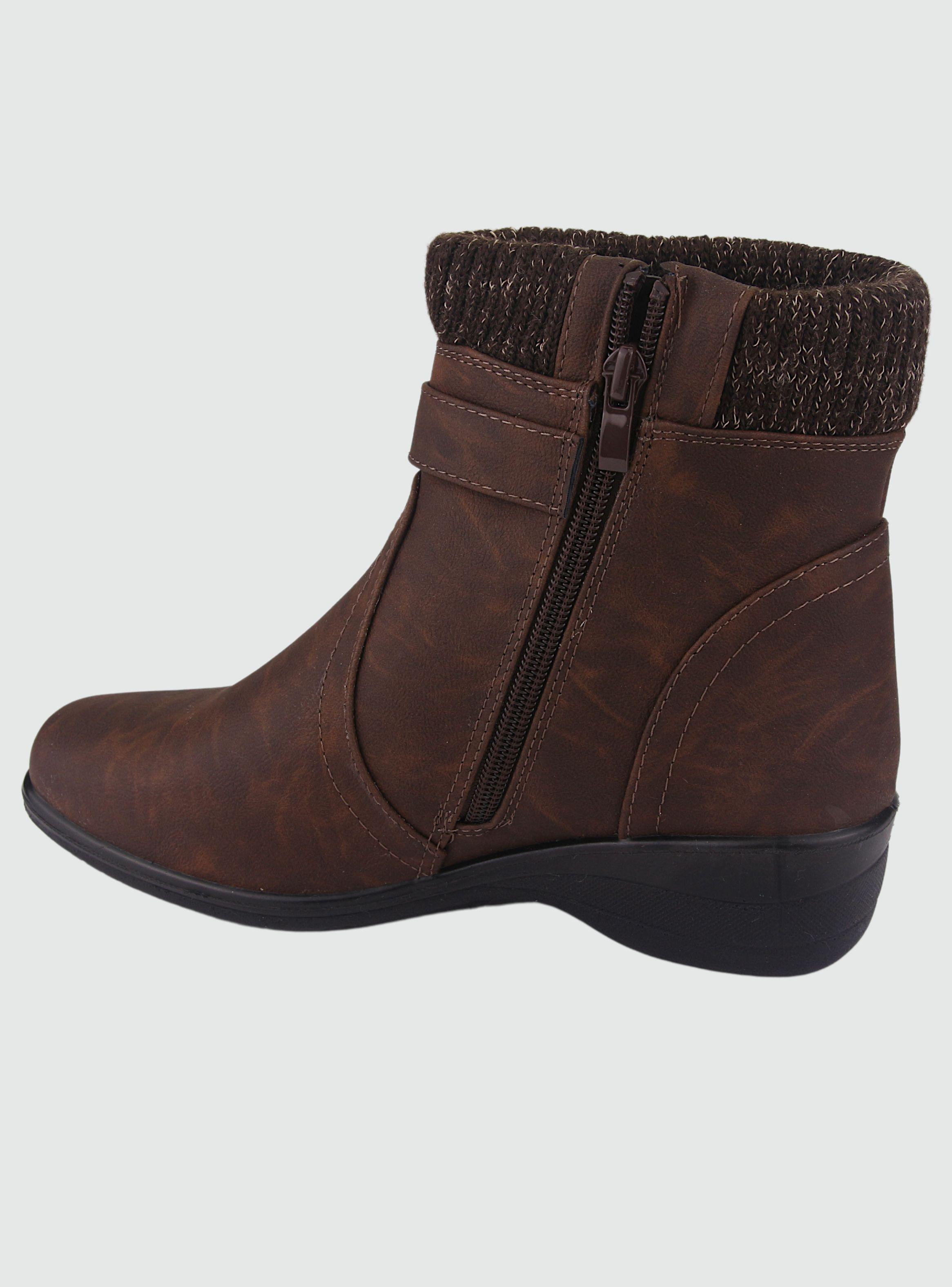 Botin Chalada Mujer Confort-4 Café Casual-1