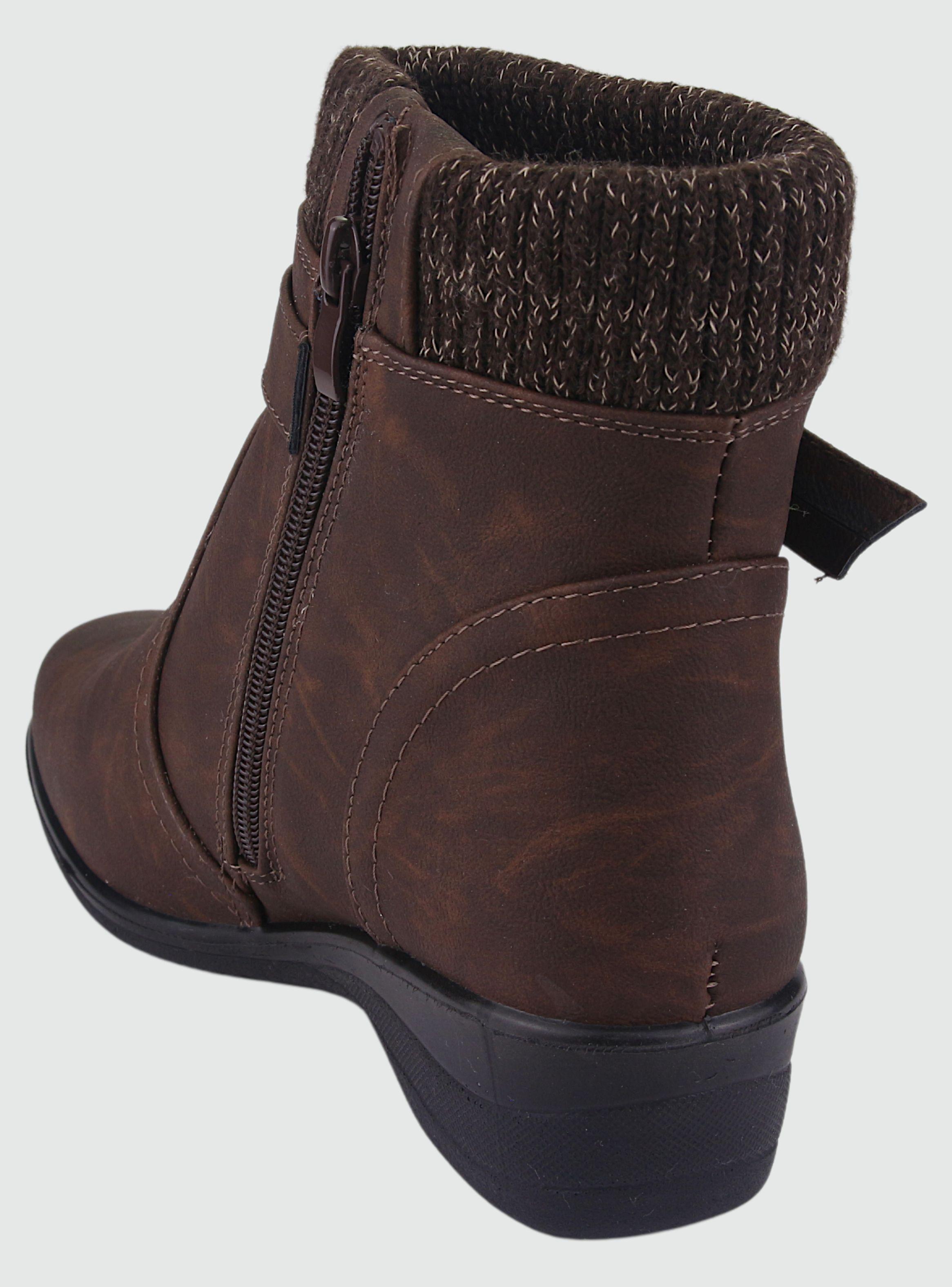 Botin Chalada Mujer Confort-4 Café Casual-3