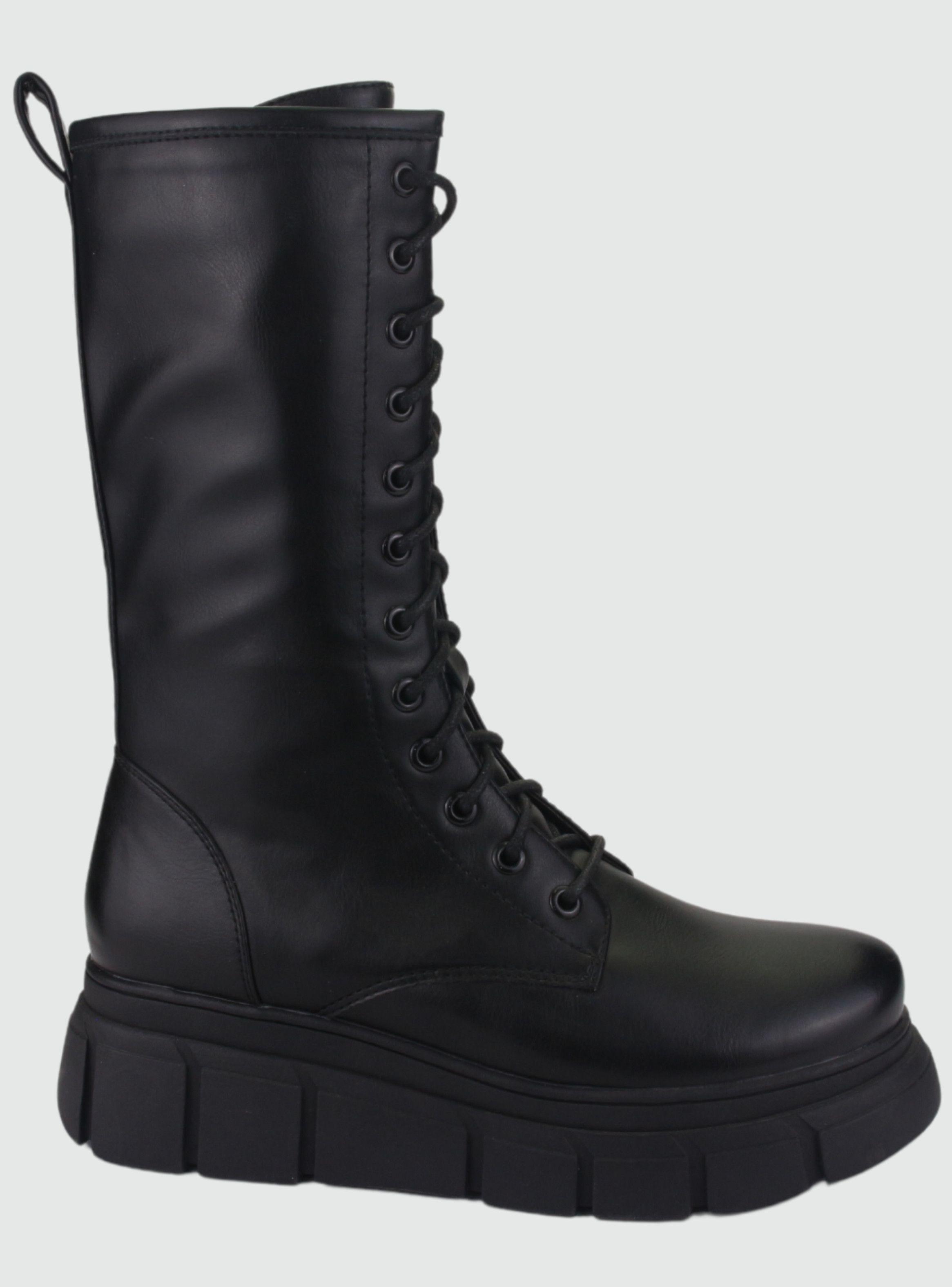 Bota Chalada Mujer Micca-3 Negro Plataforma-0