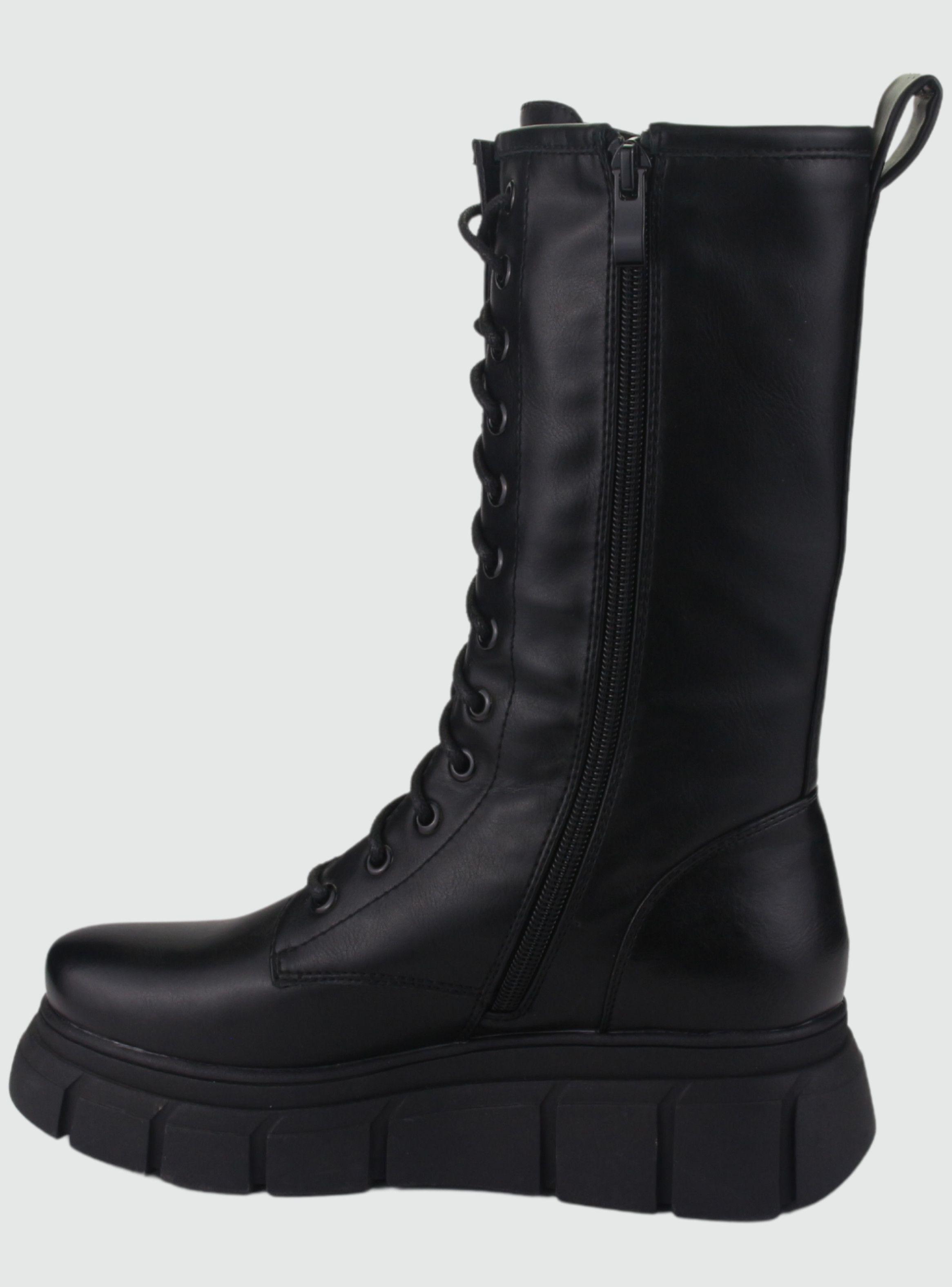 Bota Chalada Mujer Micca-3 Negro Plataforma-1
