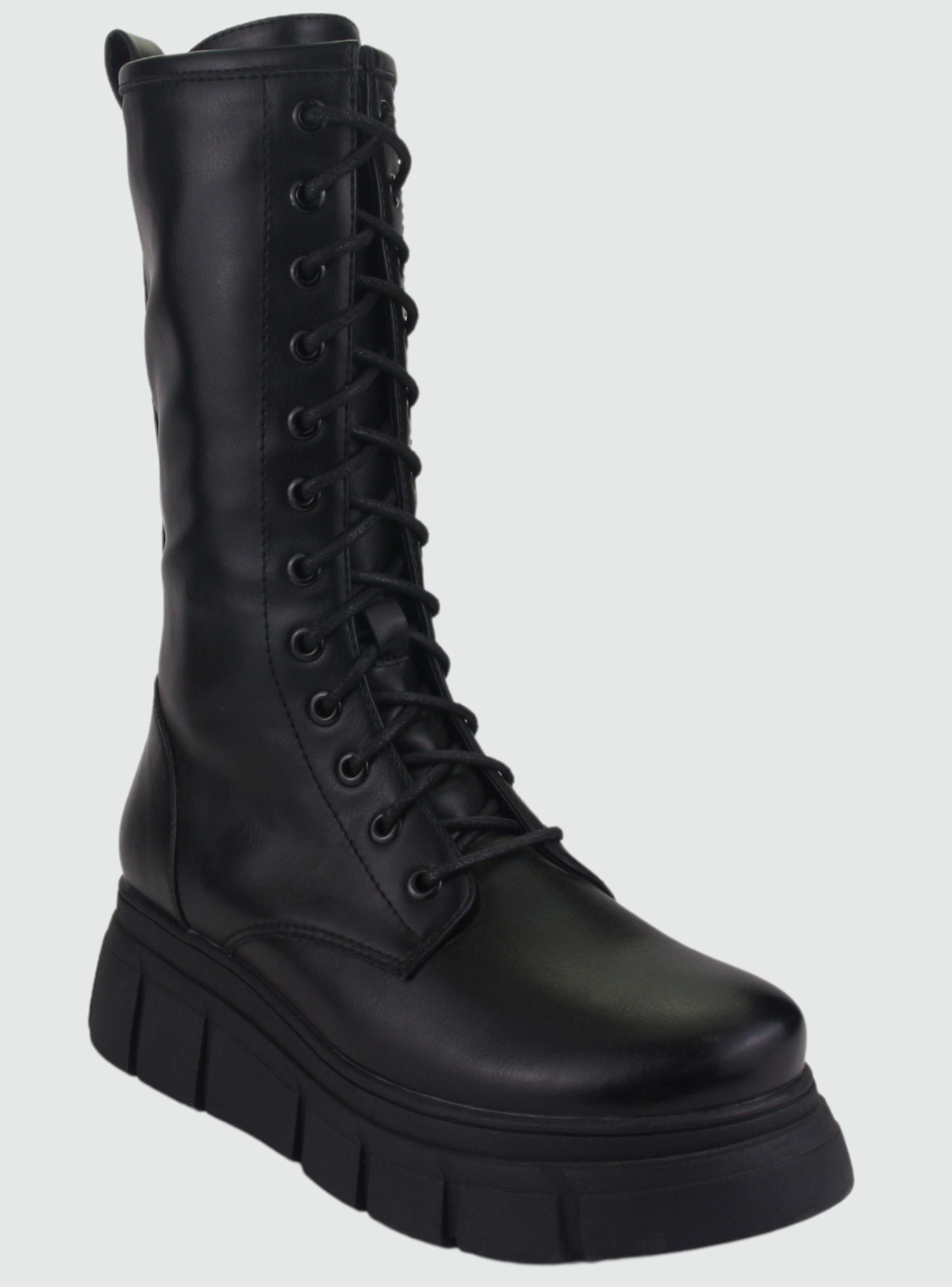 Bota Chalada Mujer Micca-3 Negro Plataforma-2
