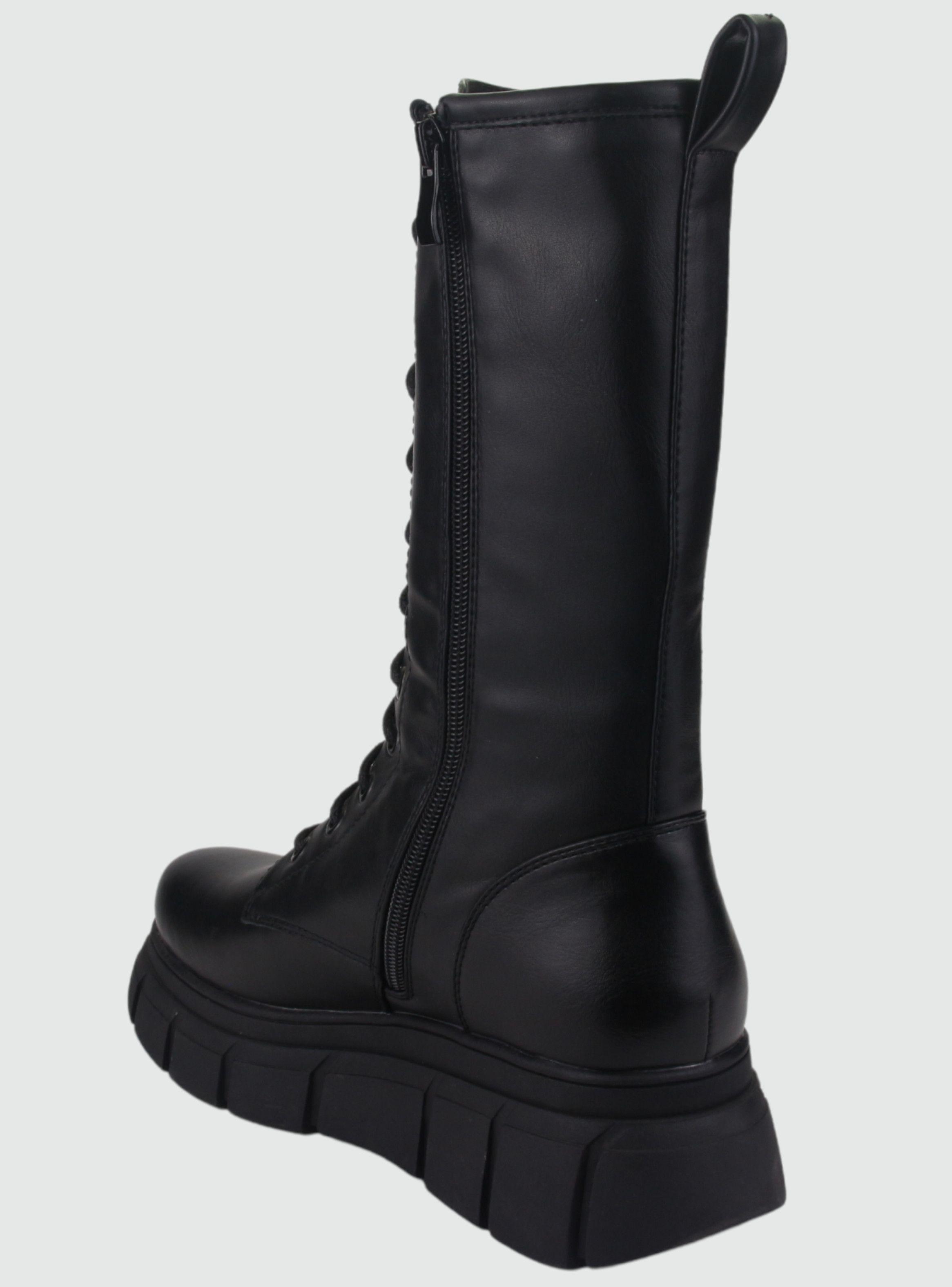 Bota Chalada Mujer Micca-3 Negro Plataforma-3