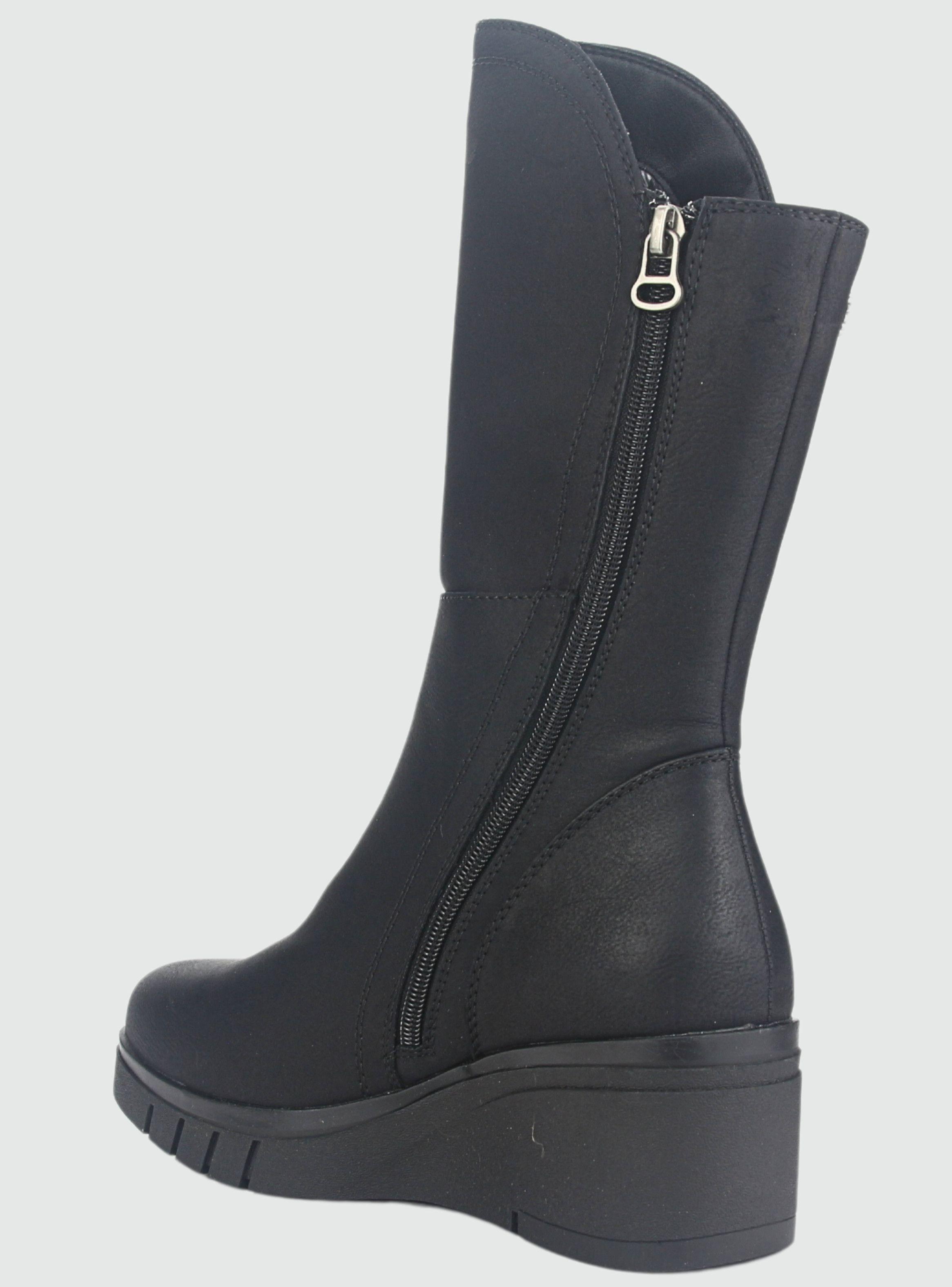 Botin Chalada Mujer Wedgenew-2 Negro Casual-3