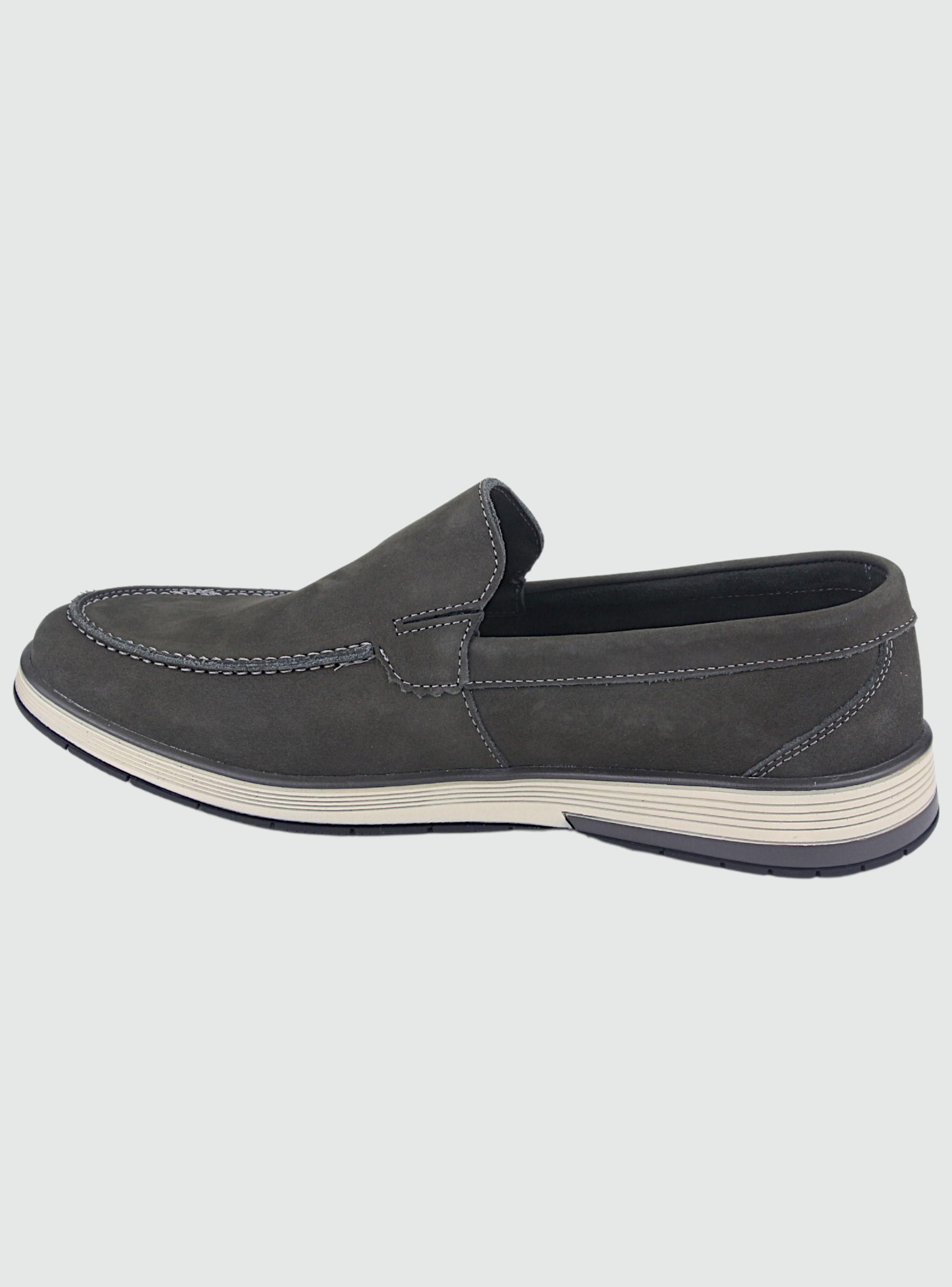 Mocasin Ferracini Hombre 6987 Gris Casual-1