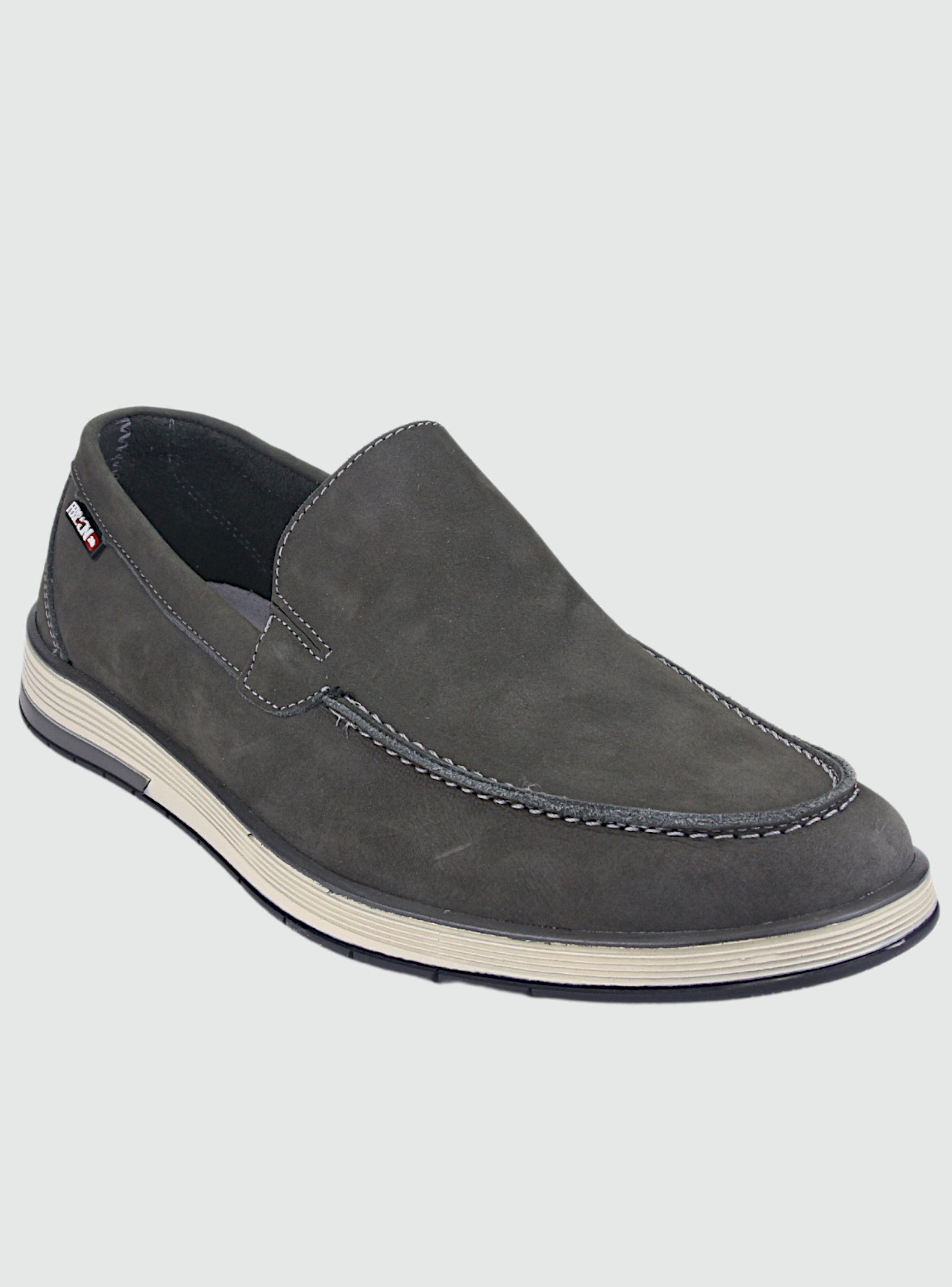 Mocasin Ferracini Hombre 6987 Gris Casual-2