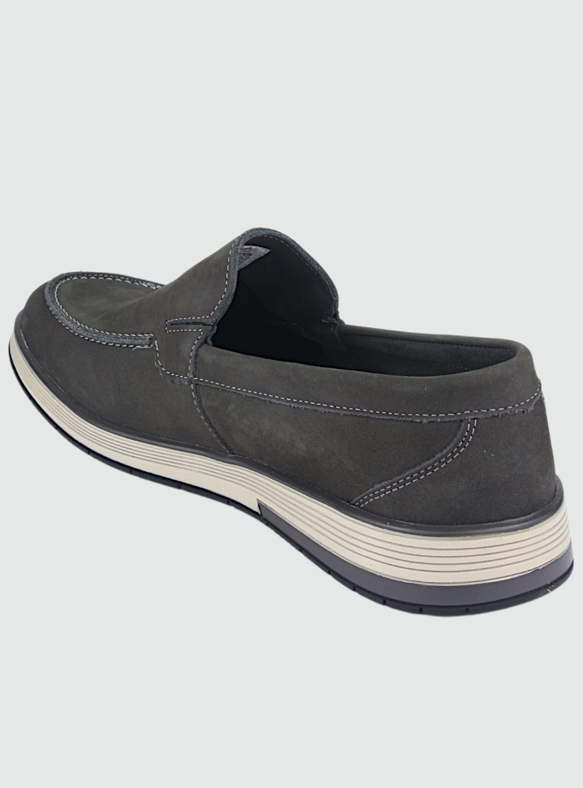 Mocasin Ferracini Hombre 6987 Gris Casual-3