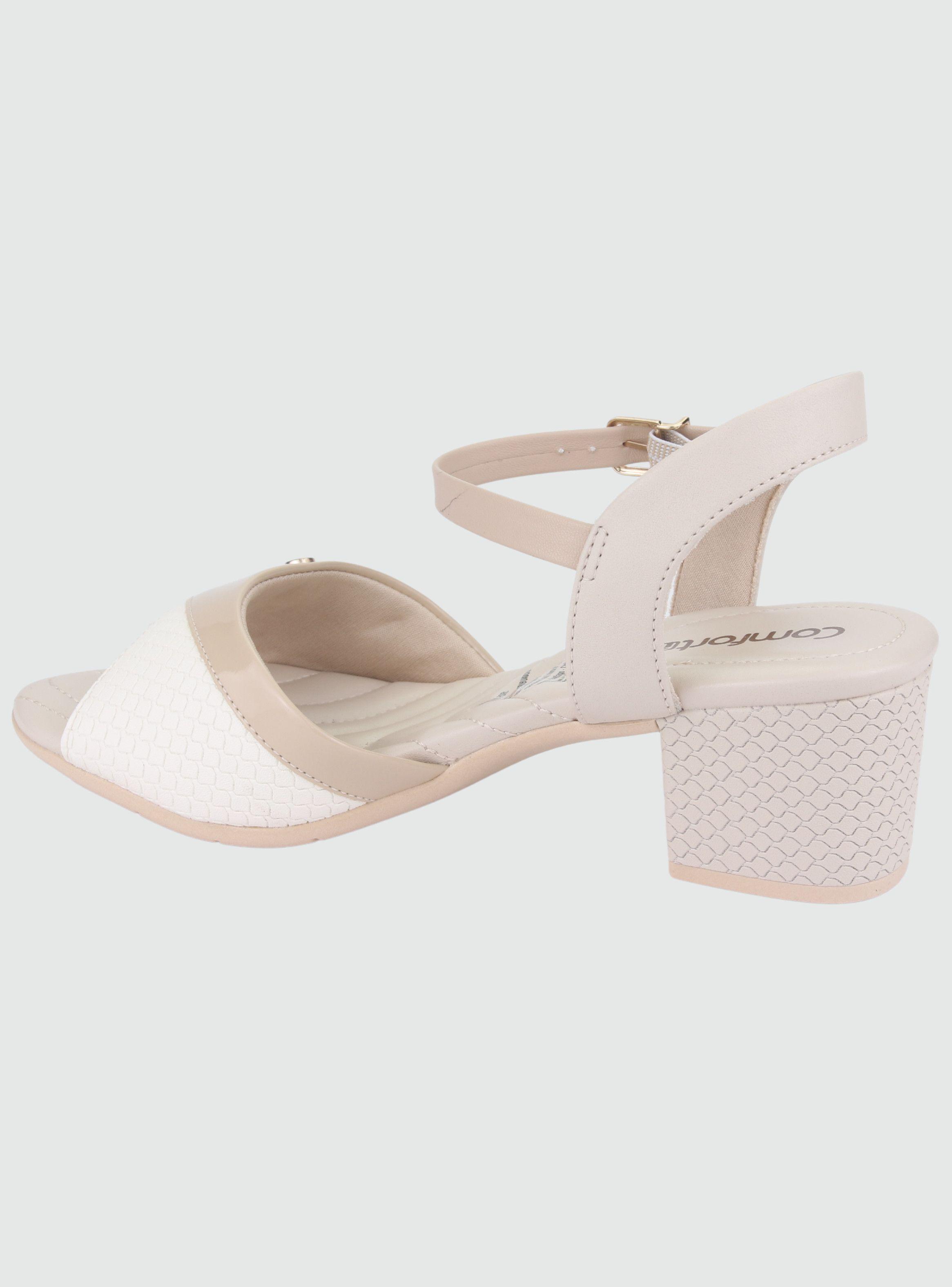 Sandalia Comfortflex Mujer 2257402 Beige Moda-1