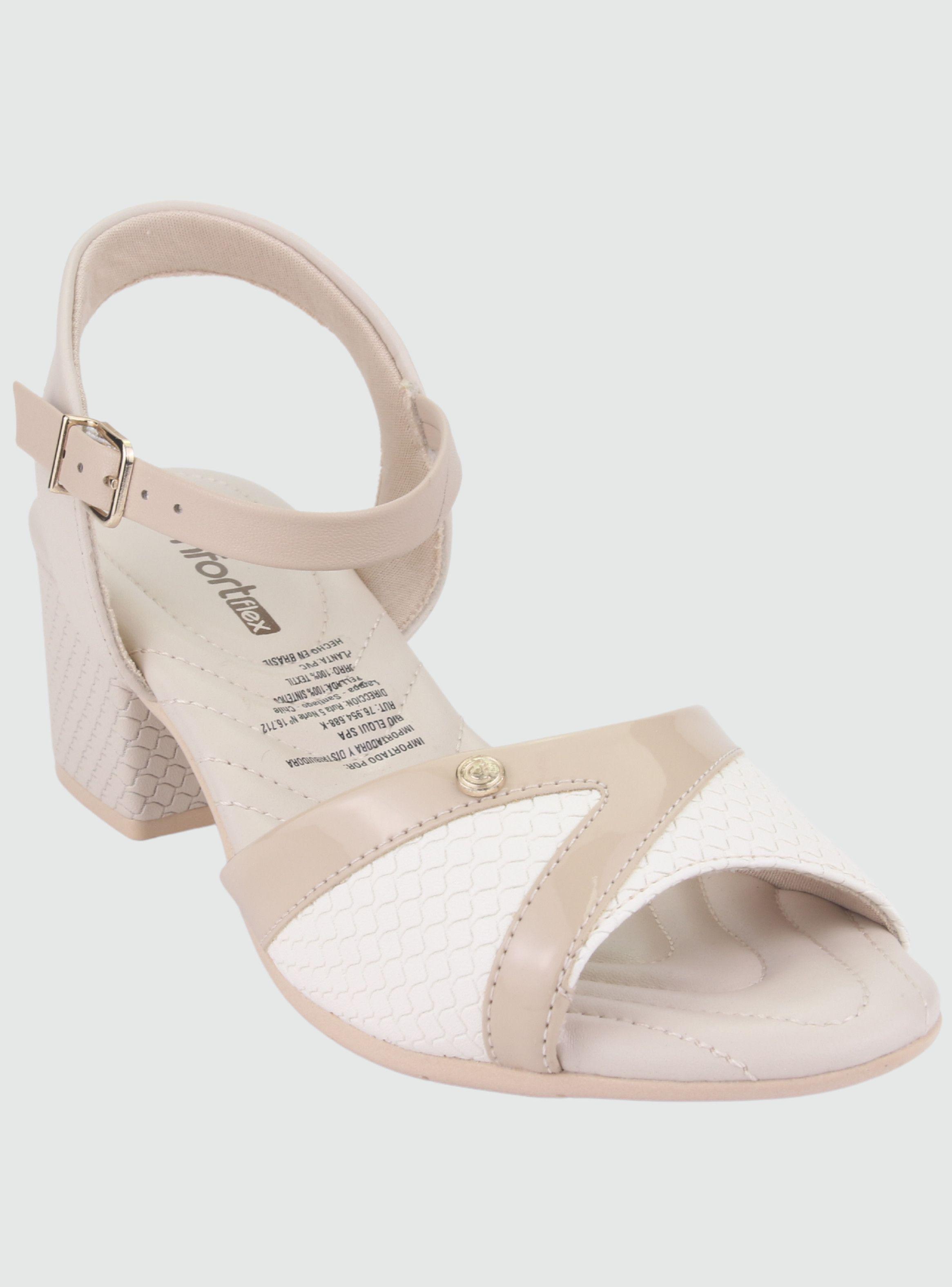 Sandalia Comfortflex Mujer 2257402 Beige Moda-2