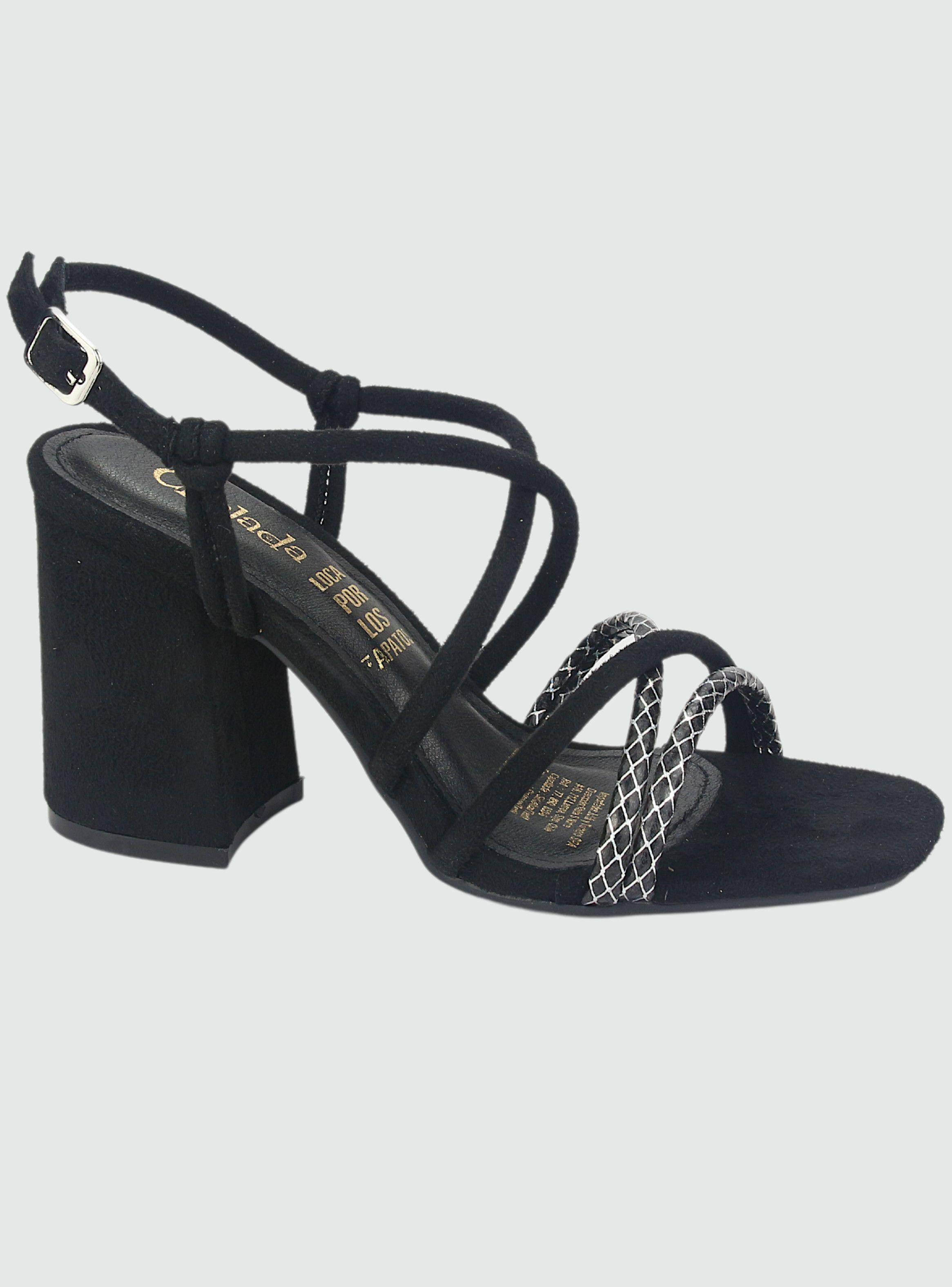 Sandalia Chalada Mujer Virk-19 Negro Casual-0