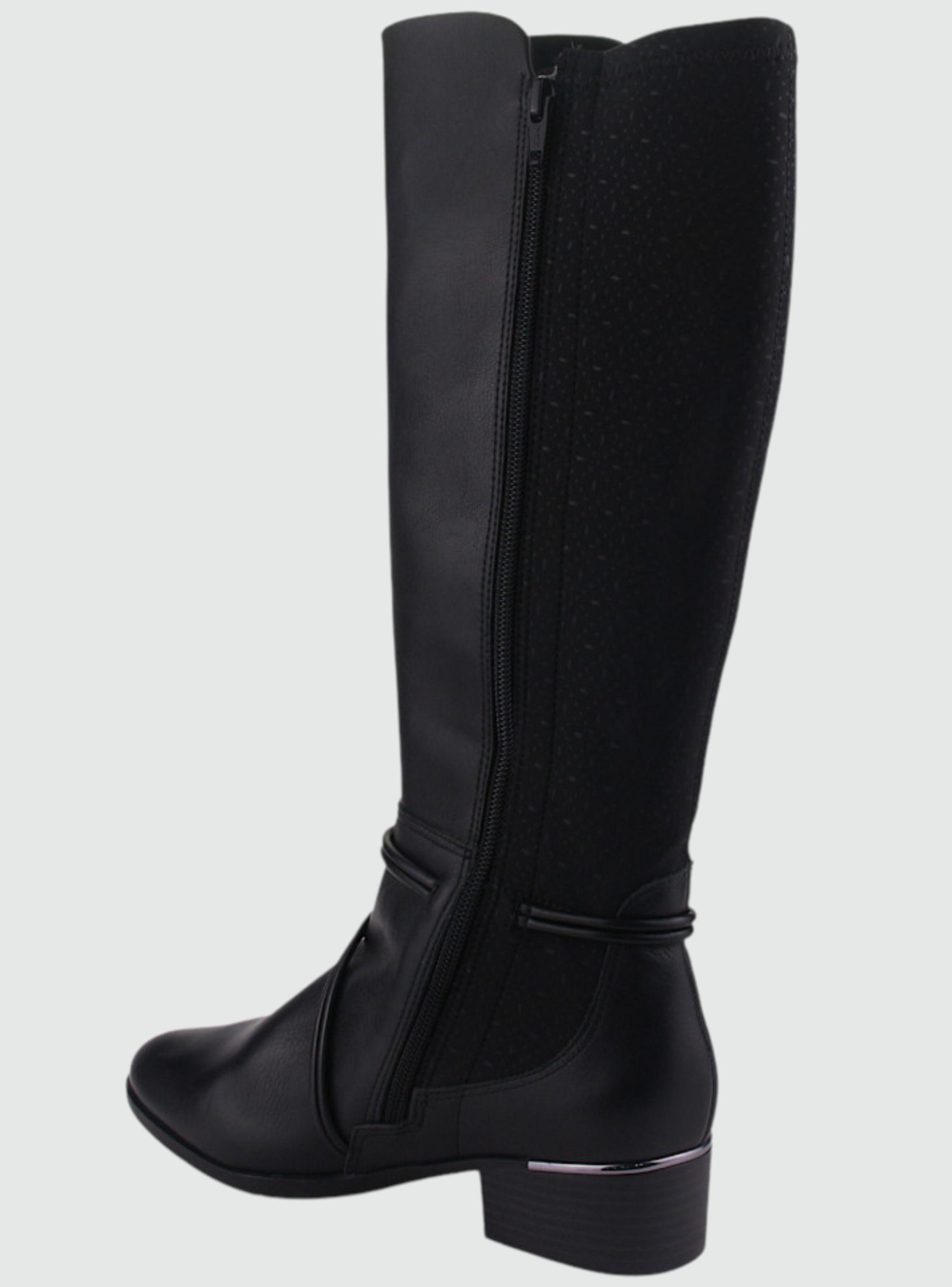 Bota Comfortflex Mujer 2269304 Negro Casual-3