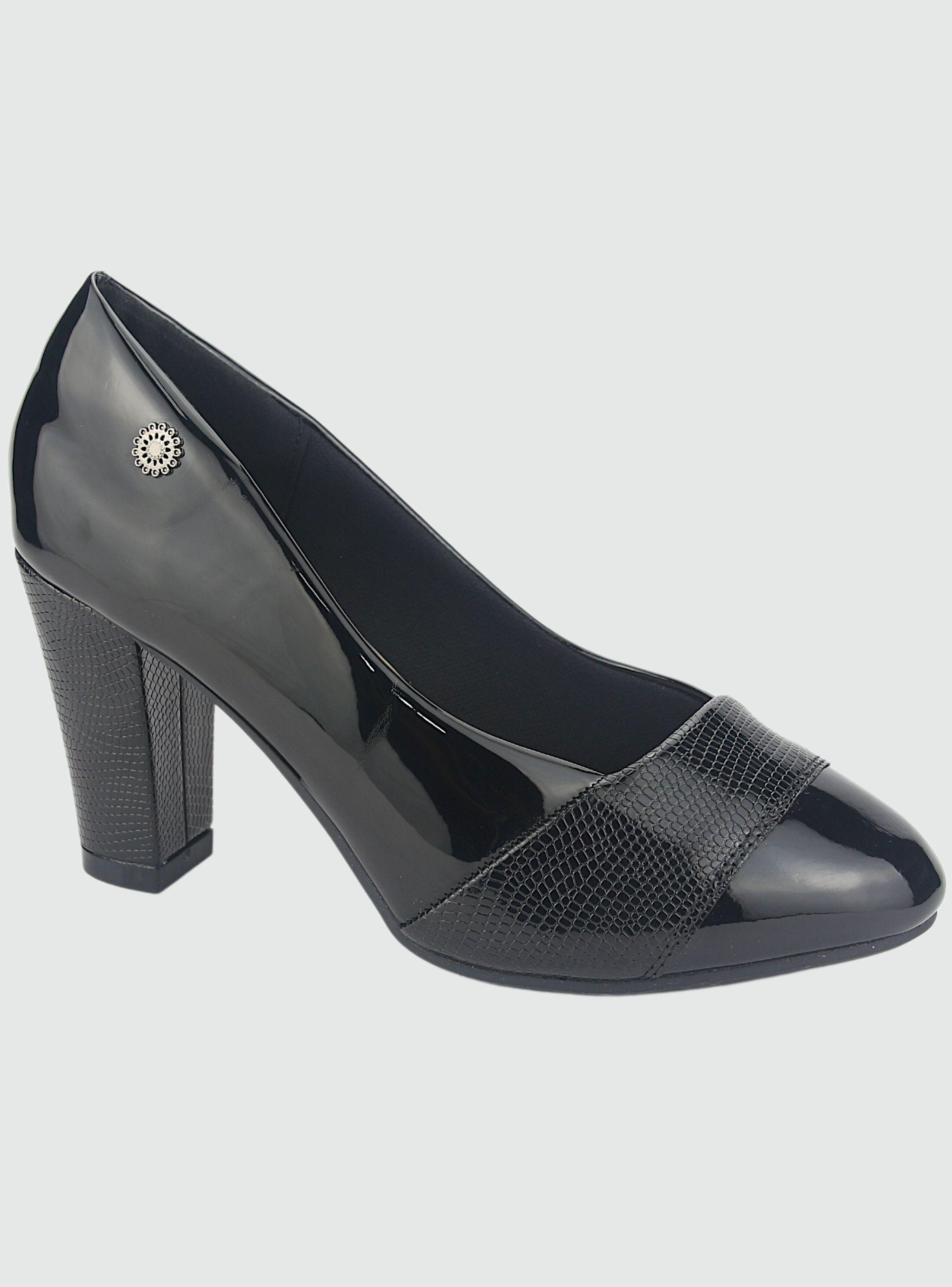 Zapato Chalada Mujer Cobna-9 Negro Casual-0