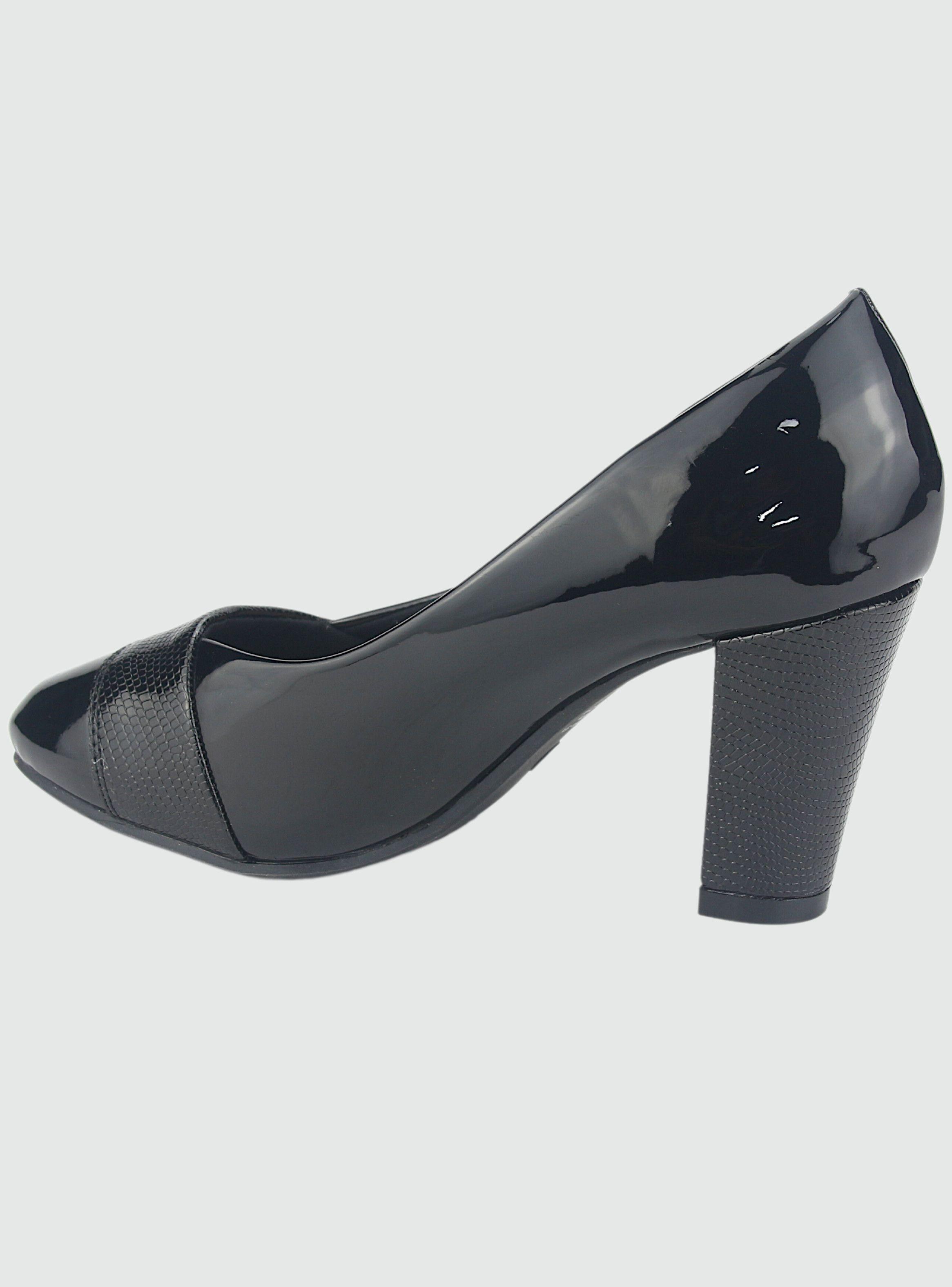 Zapato Chalada Mujer Cobna-9 Negro Casual-1