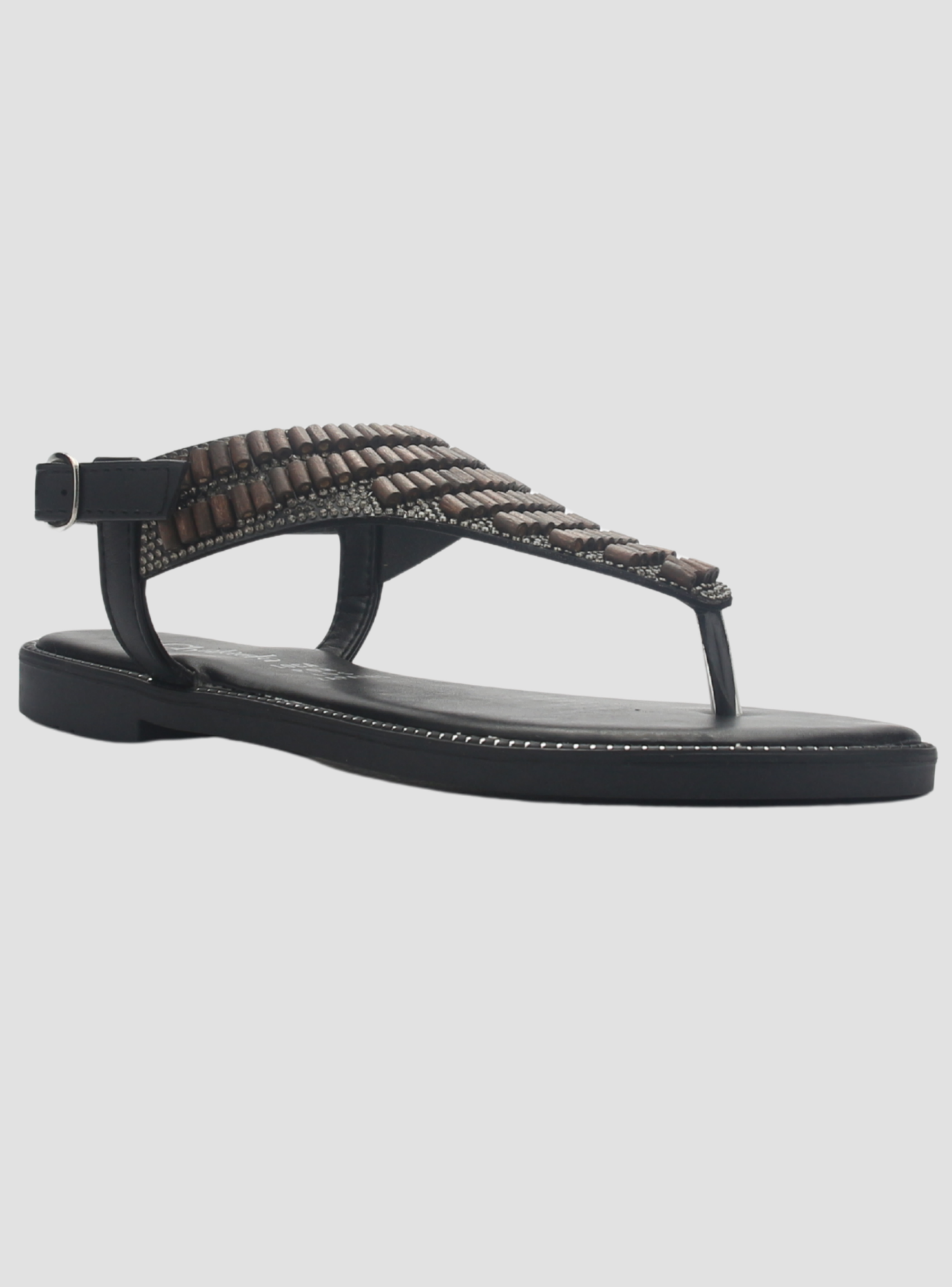 Sandalia de Mujer de color Negro Casual Chalada Buckel-5-2