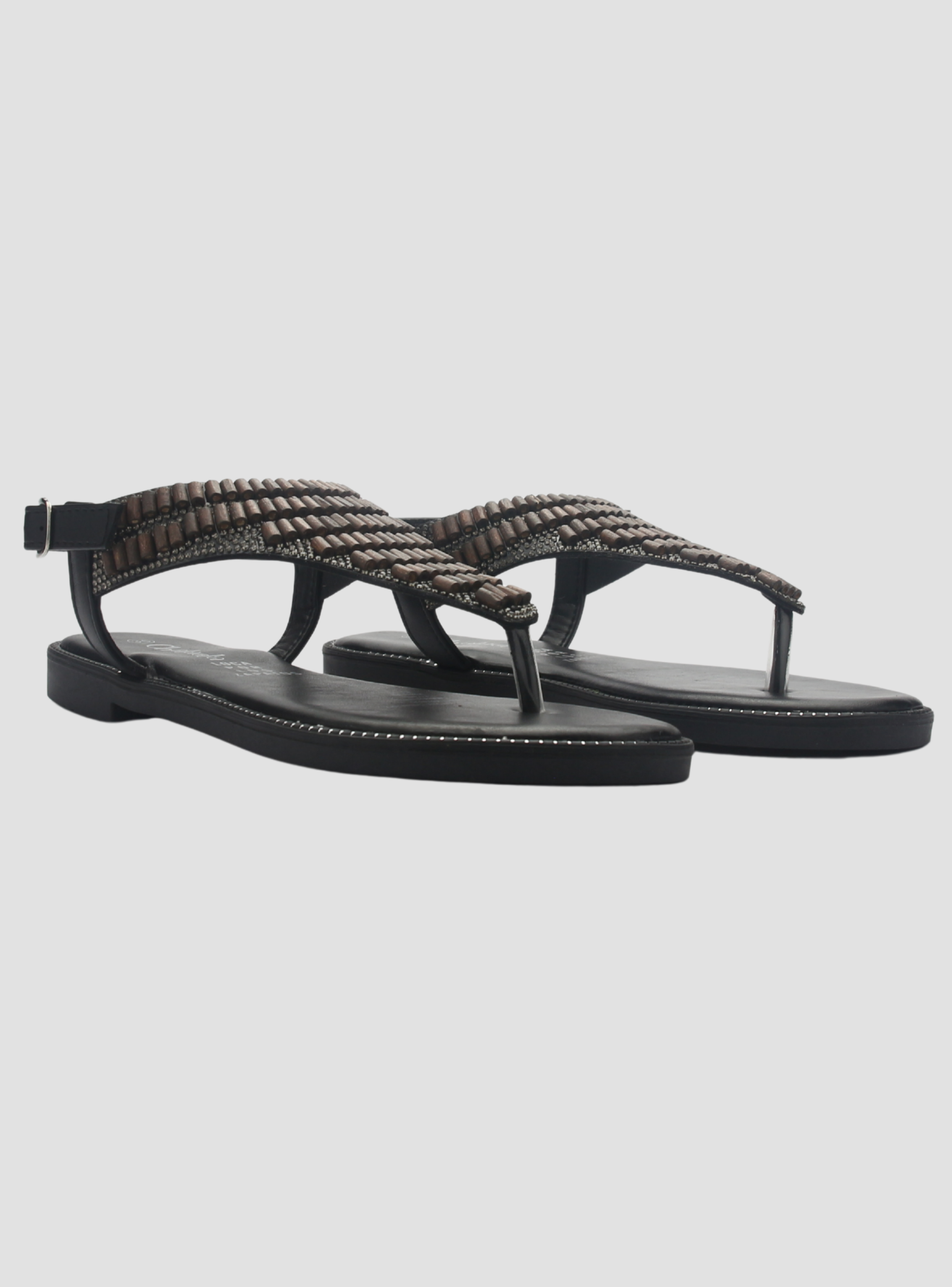 Sandalia de Mujer de color Negro Casual Chalada Buckel-5-4