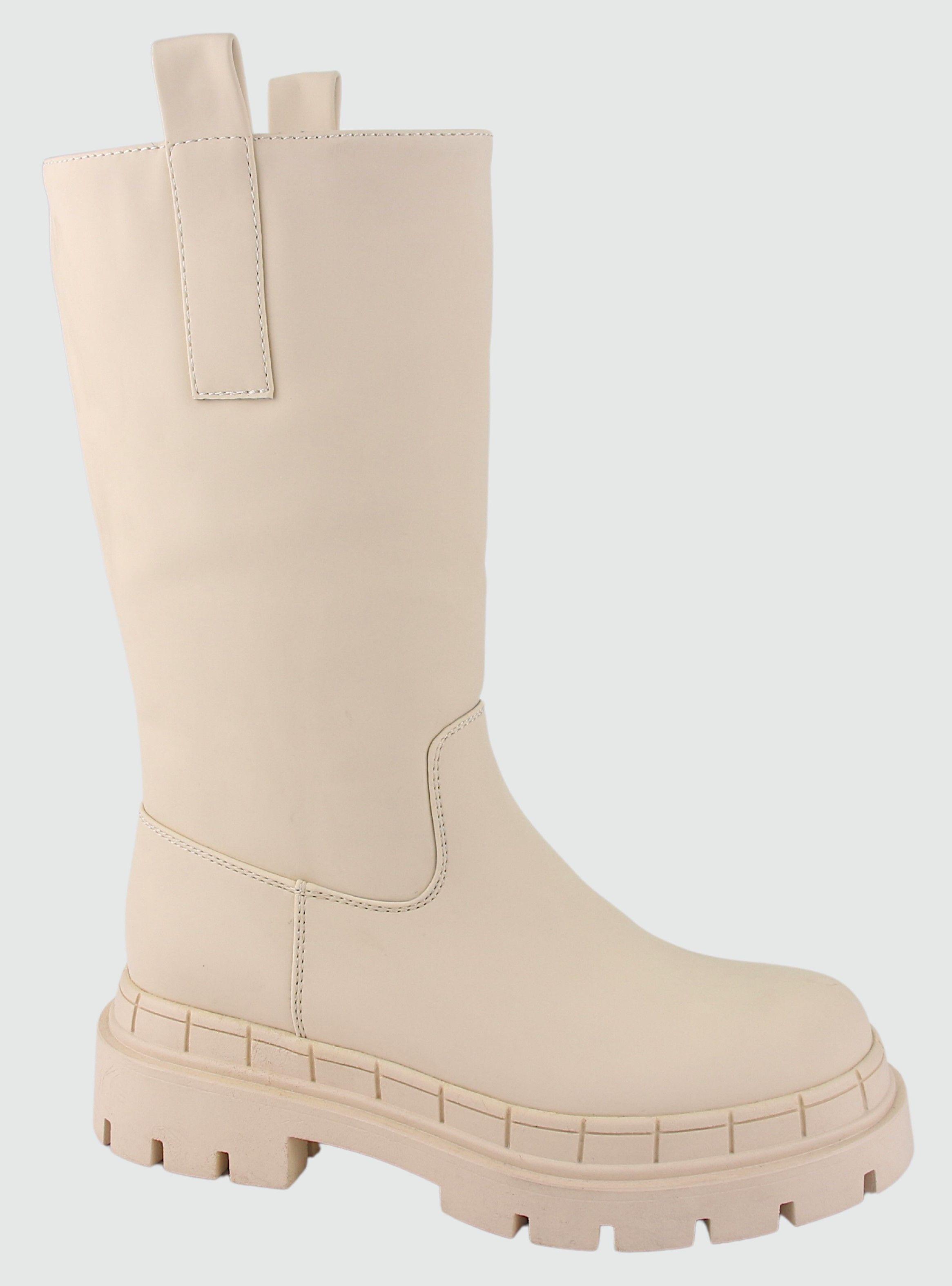 Bota Chalada Mujer Gummy-1 Beige Moda-0