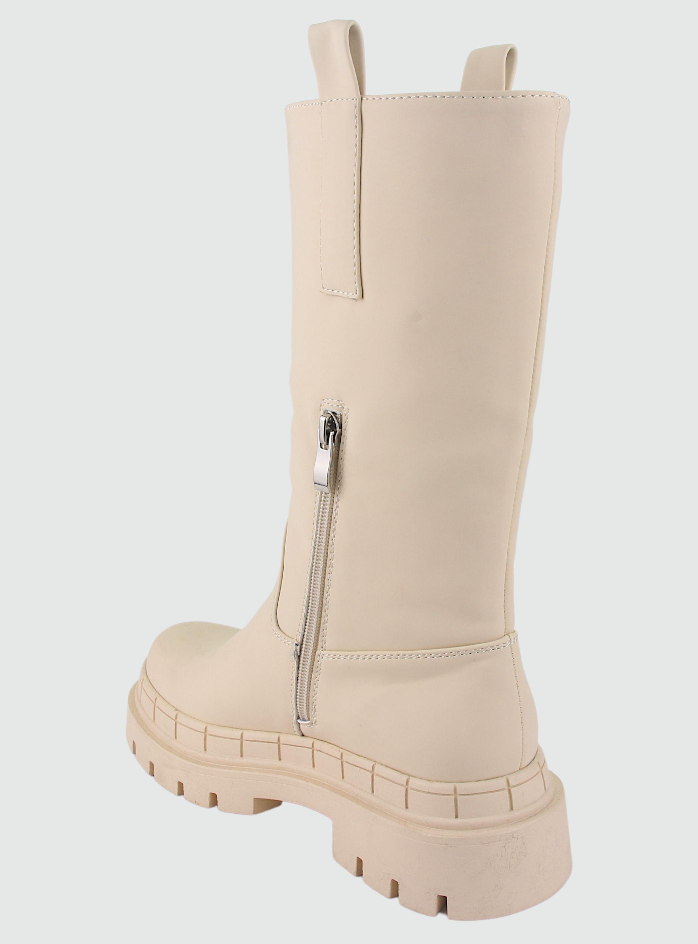 Bota Chalada Mujer Gummy-1 Beige Moda-3