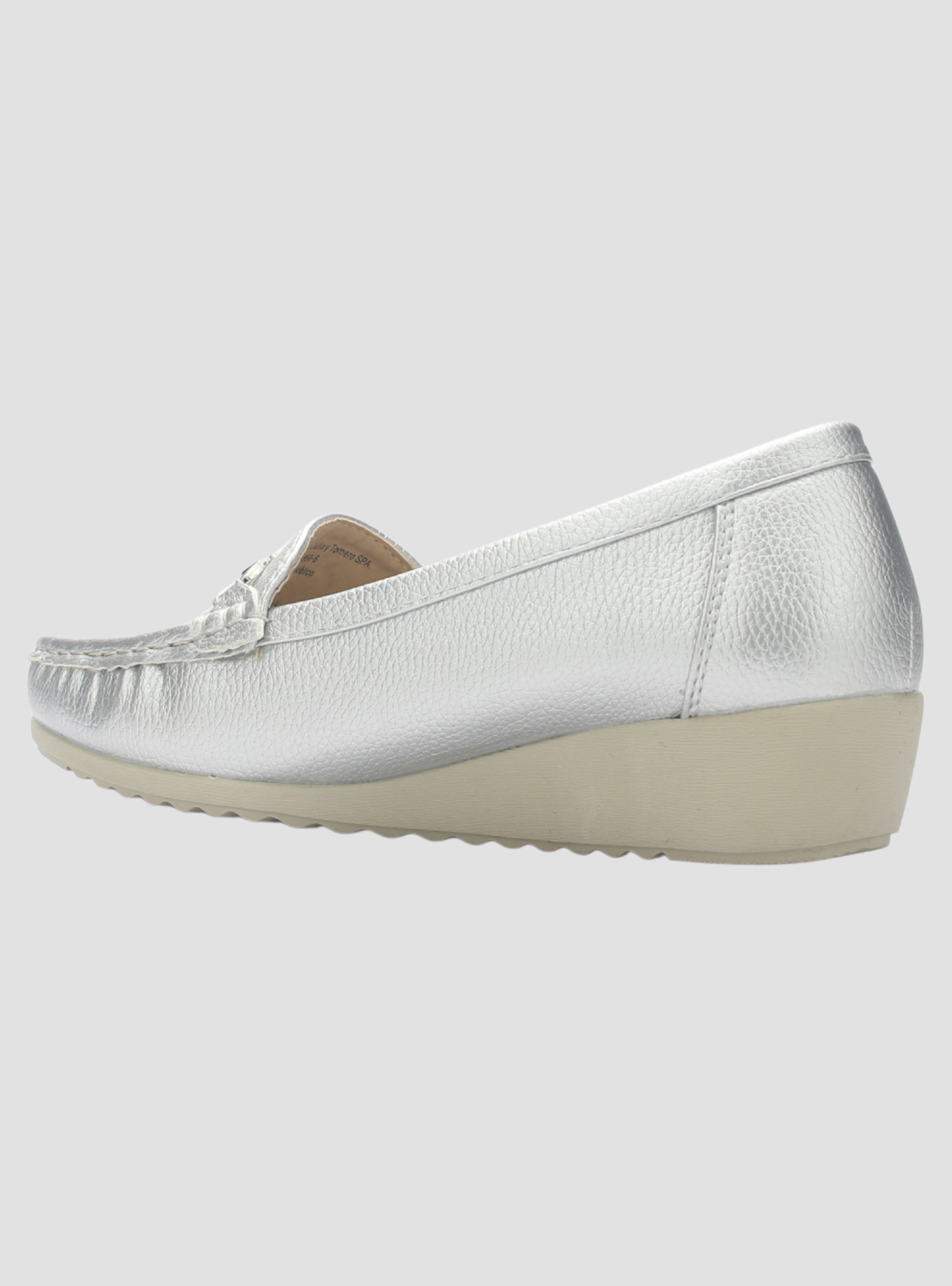 Mocasin Chalada Mujer Malu-2 Plateado Casual-3
