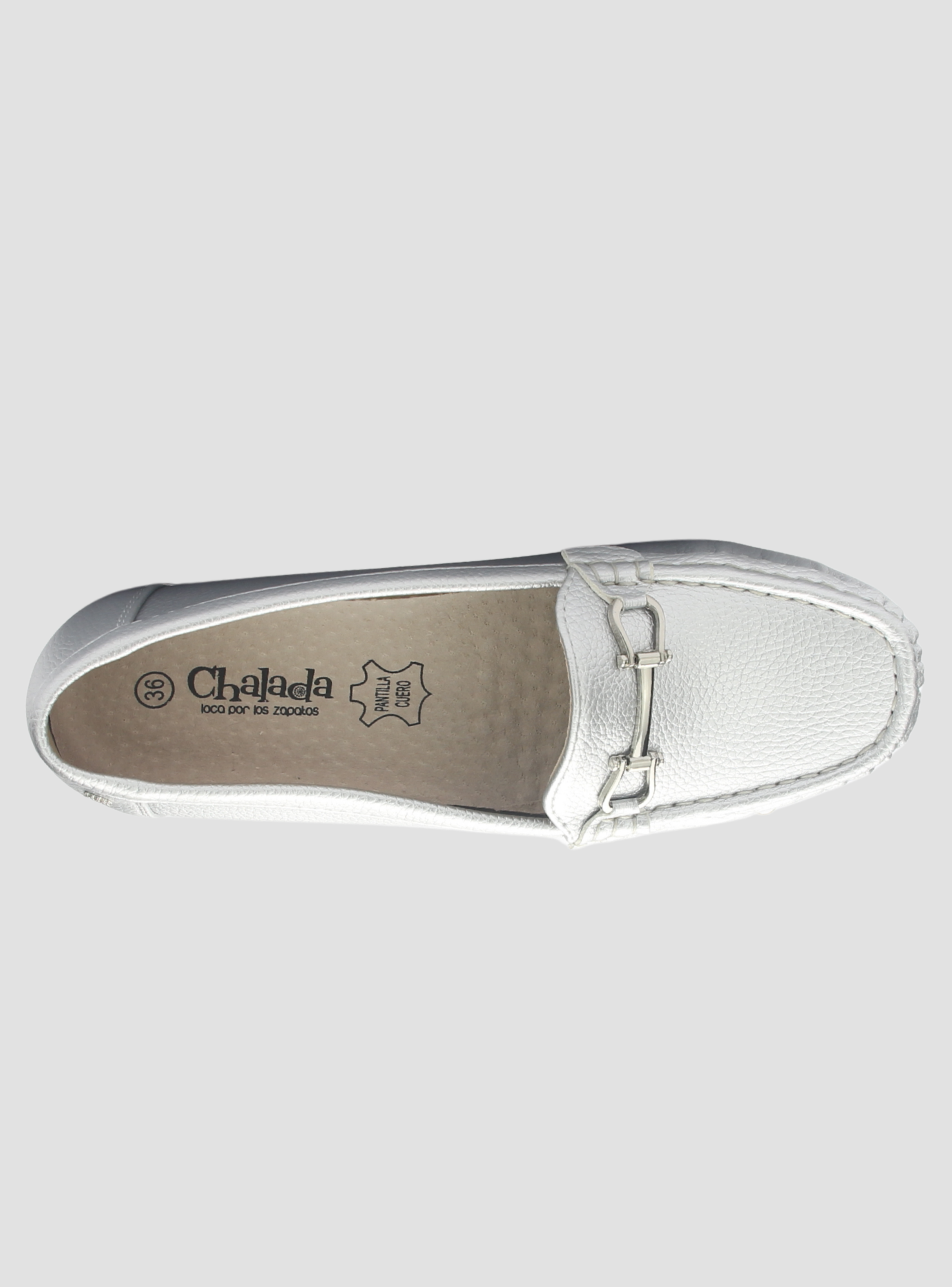 Mocasin Chalada Mujer Malu-2 Plateado Casual-4
