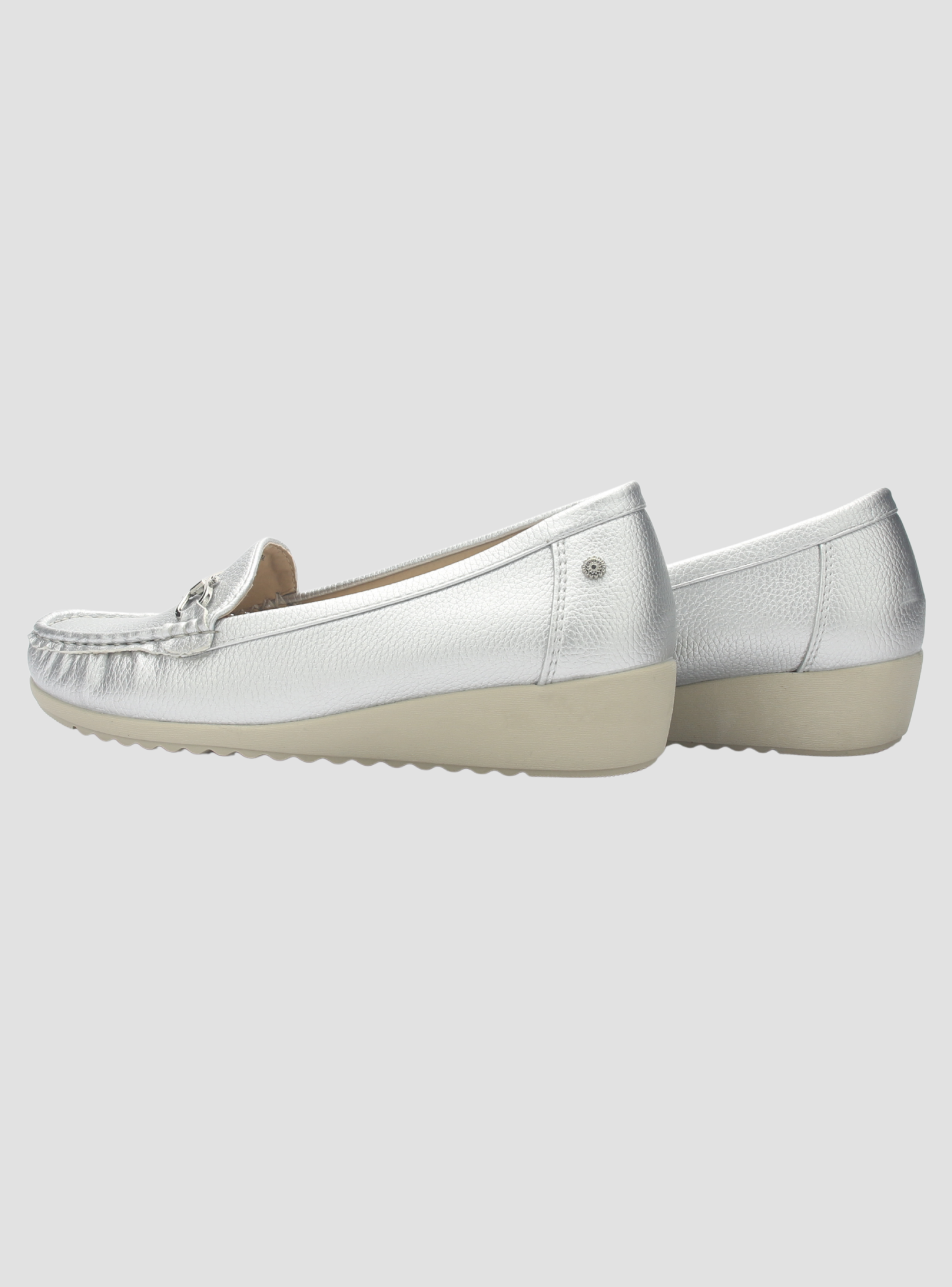 Mocasin Chalada Mujer Malu-2 Plateado Casual-7
