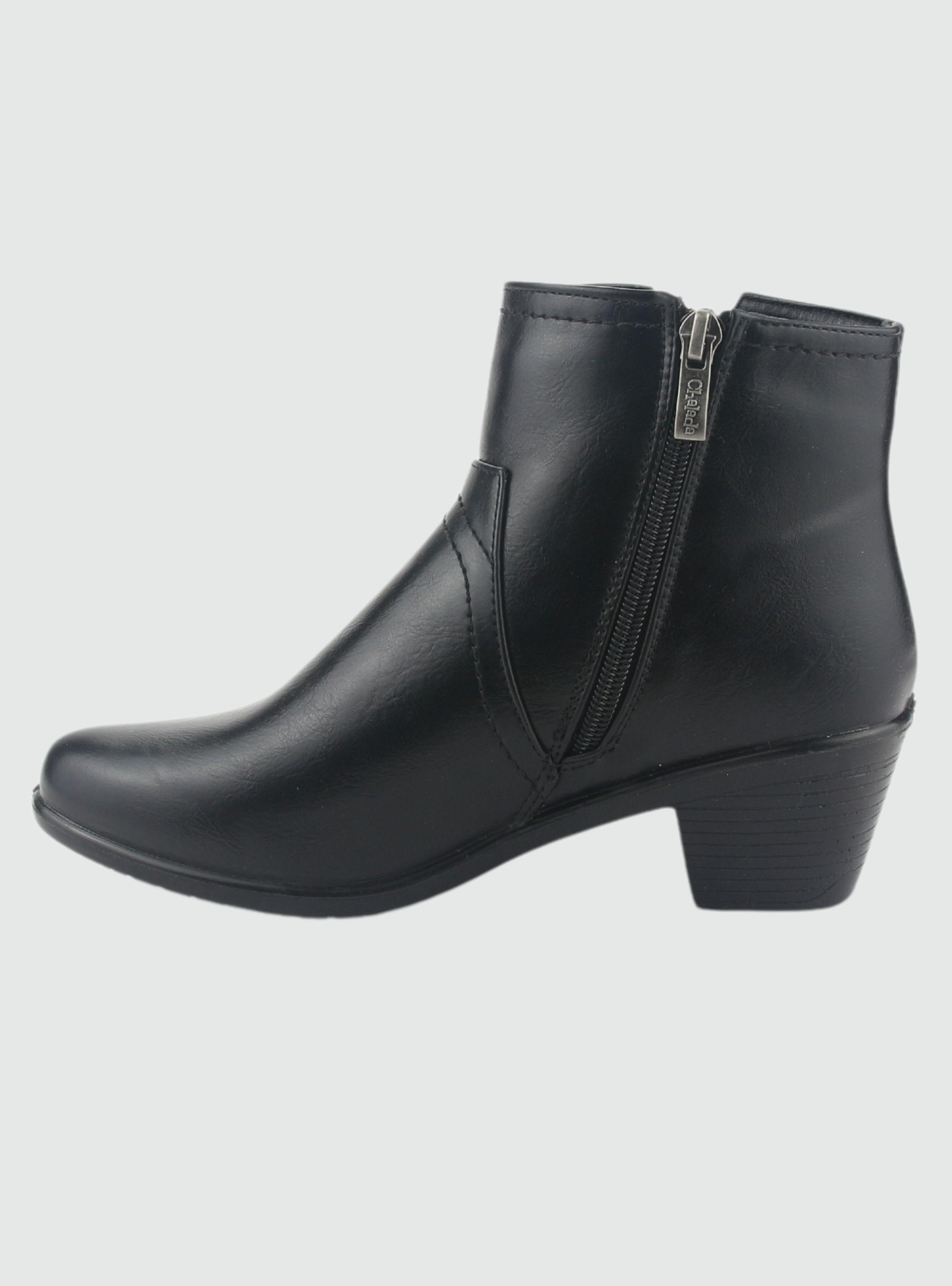 Botin Chalada Mujer Litang-6 Negro Casual-1