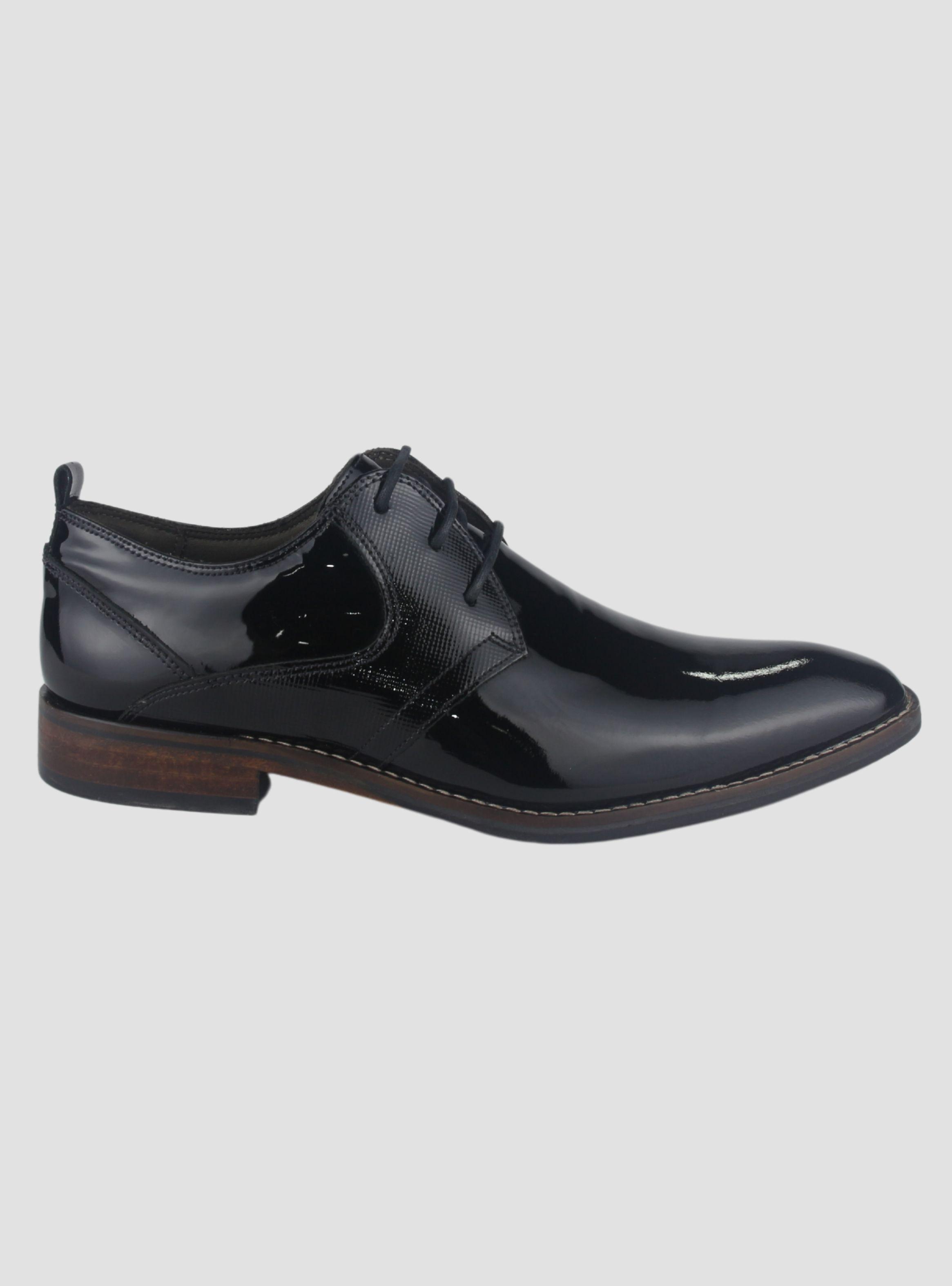 Zapato Ferracini Hombre 5659 Caravaggio Negro Charol Casual-0