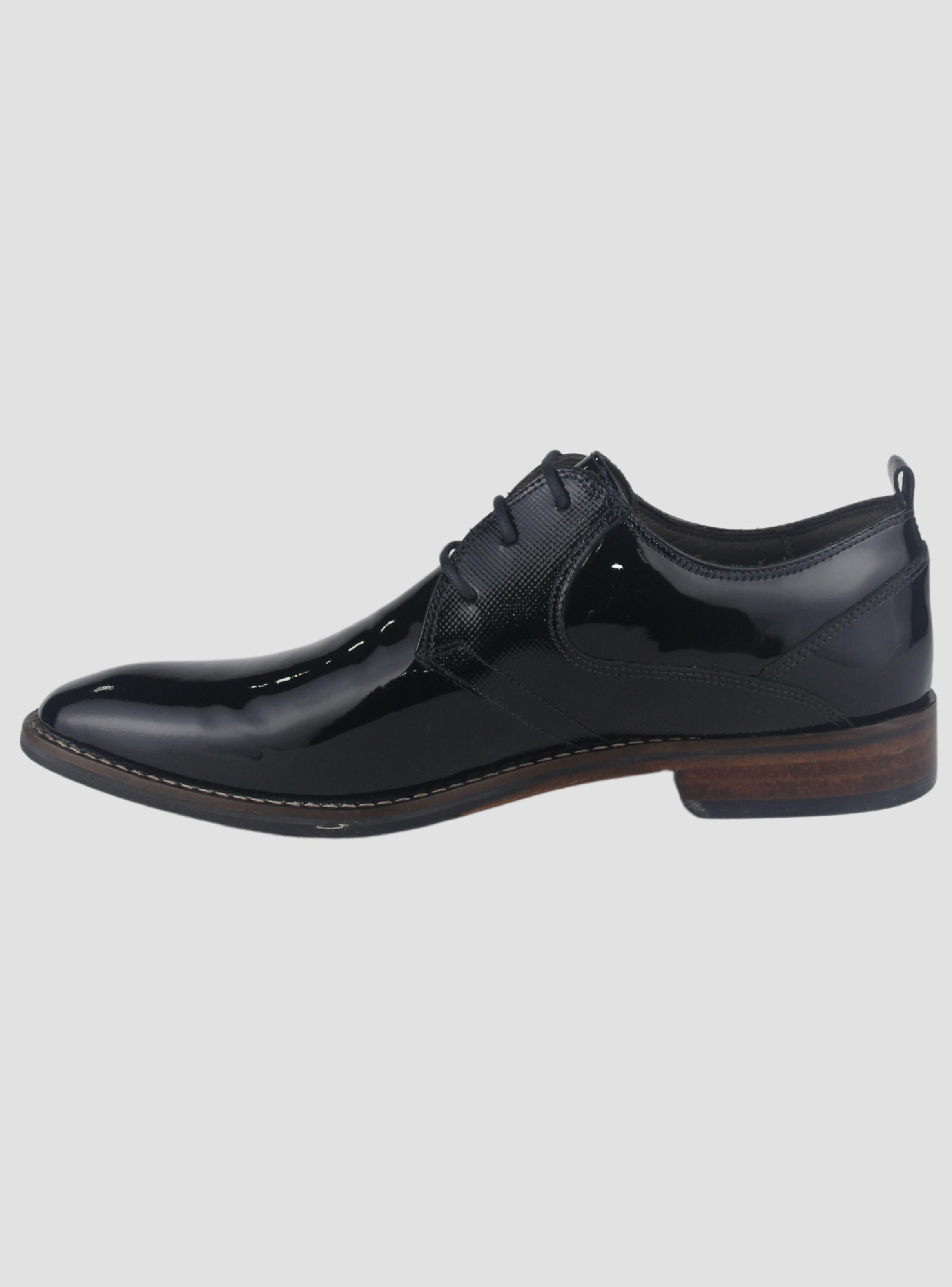 Zapato Ferracini Hombre 5659 Caravaggio Negro Charol Casual-1