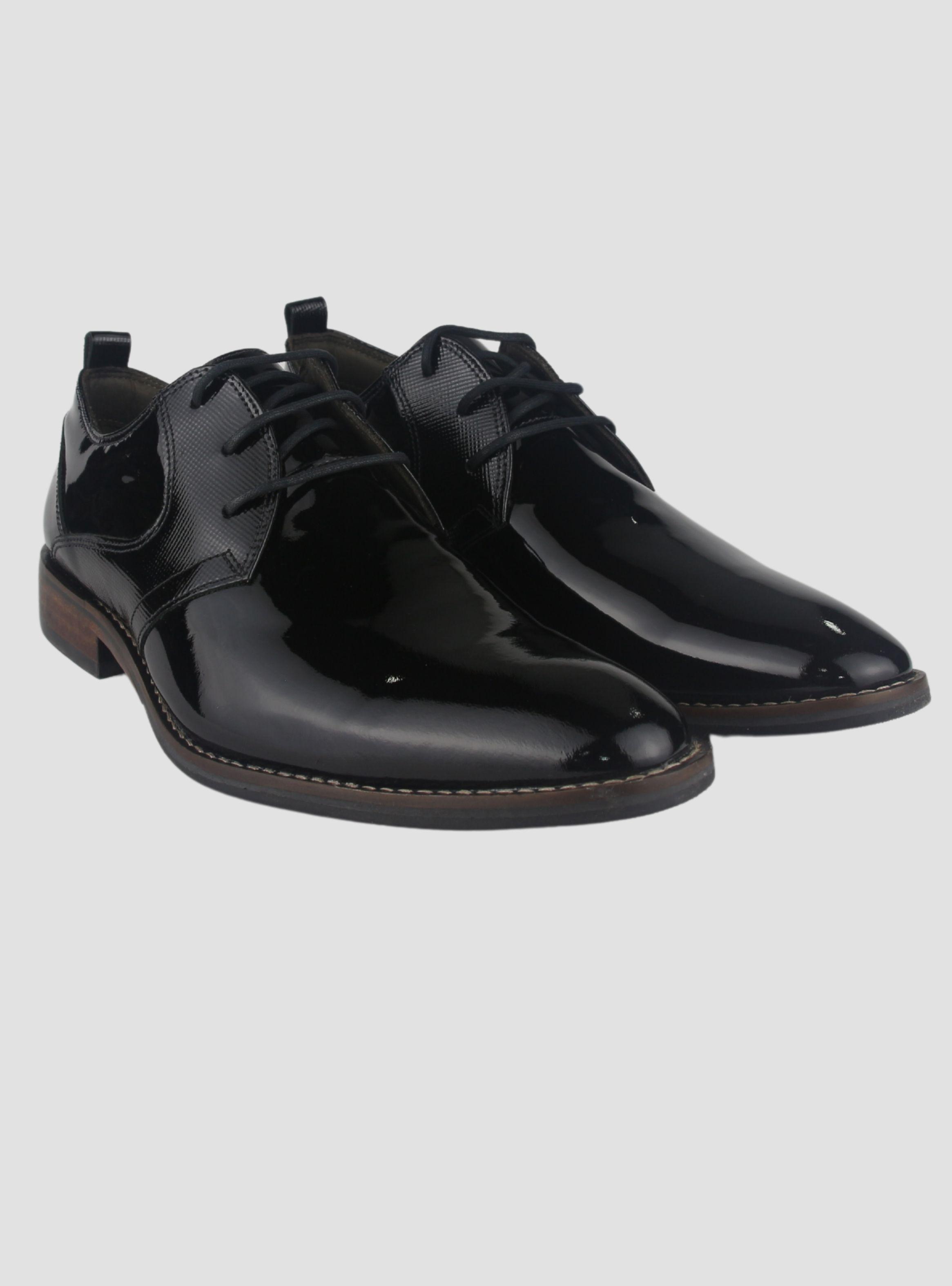 Zapato Ferracini Hombre 5659 Caravaggio Negro Charol Casual-4
