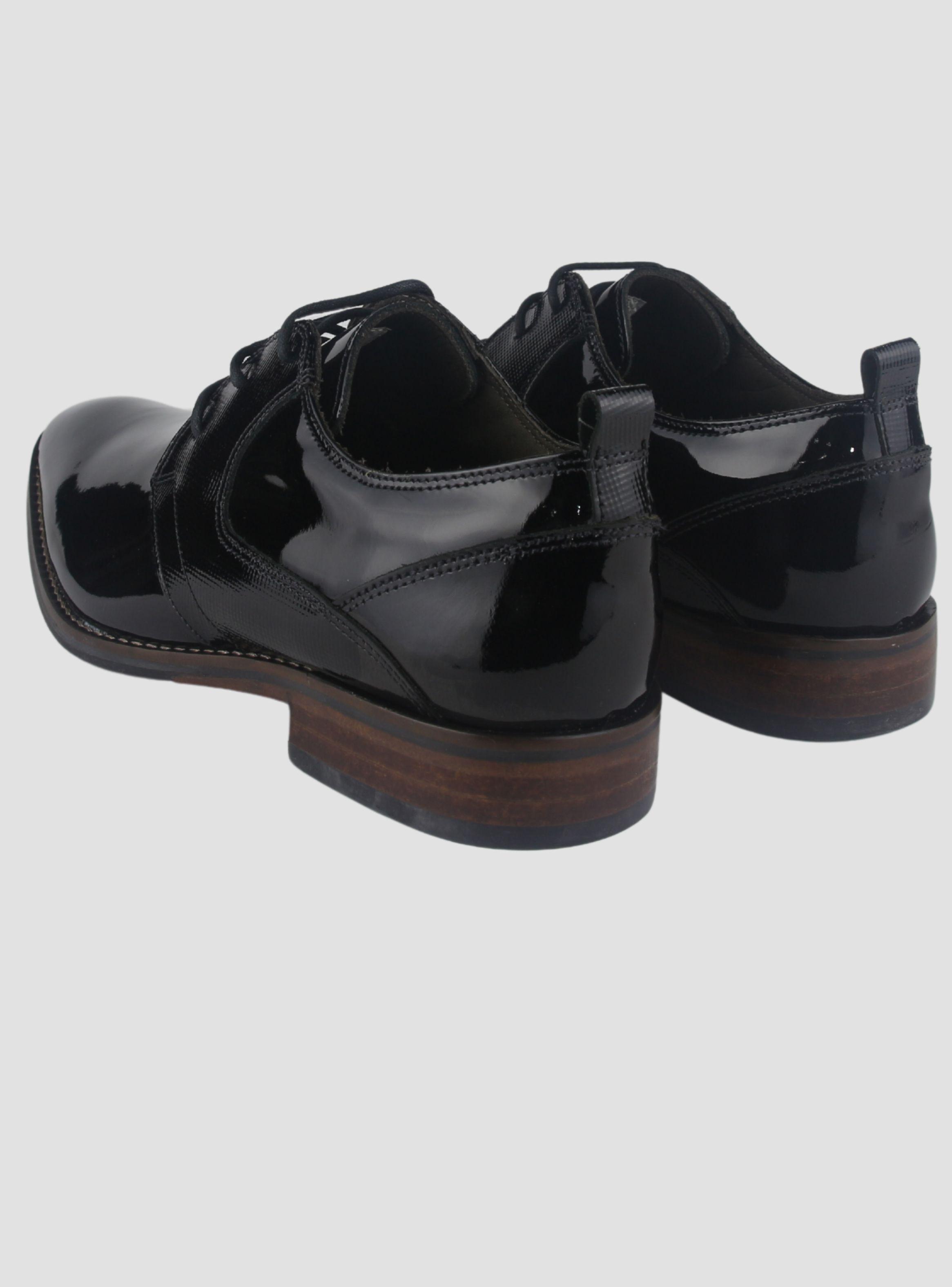 Zapato Ferracini Hombre 5659 Caravaggio Negro Charol Casual-5