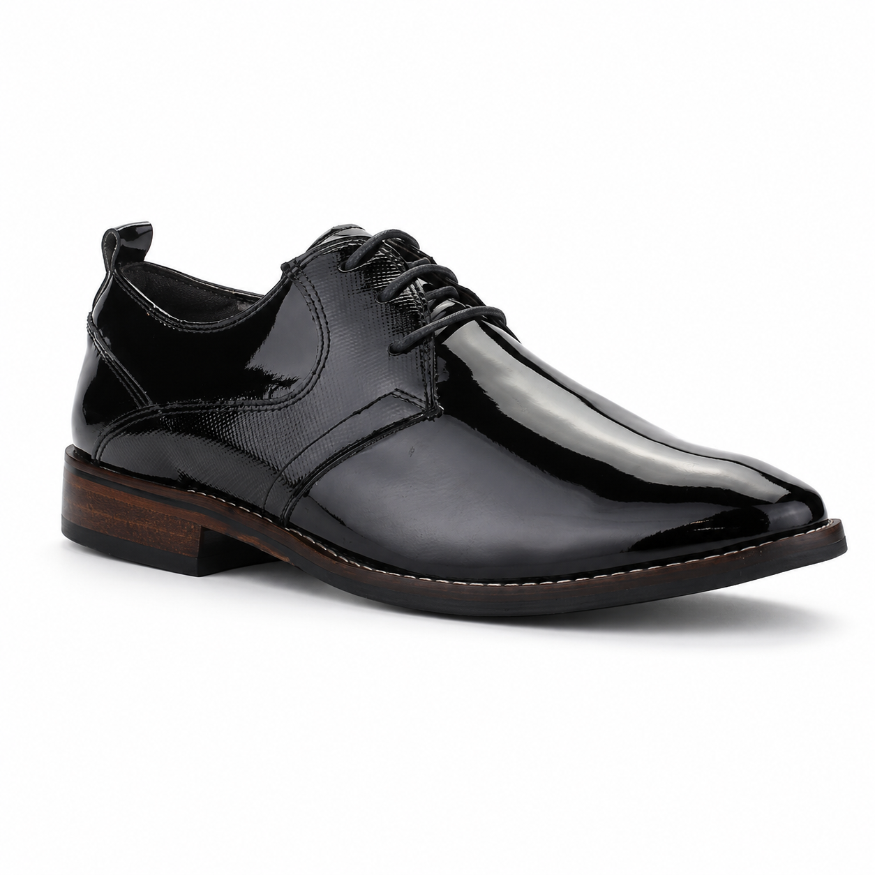Zapato Ferracini Hombre 5659 Caravaggio Negro Charol Casual-2
