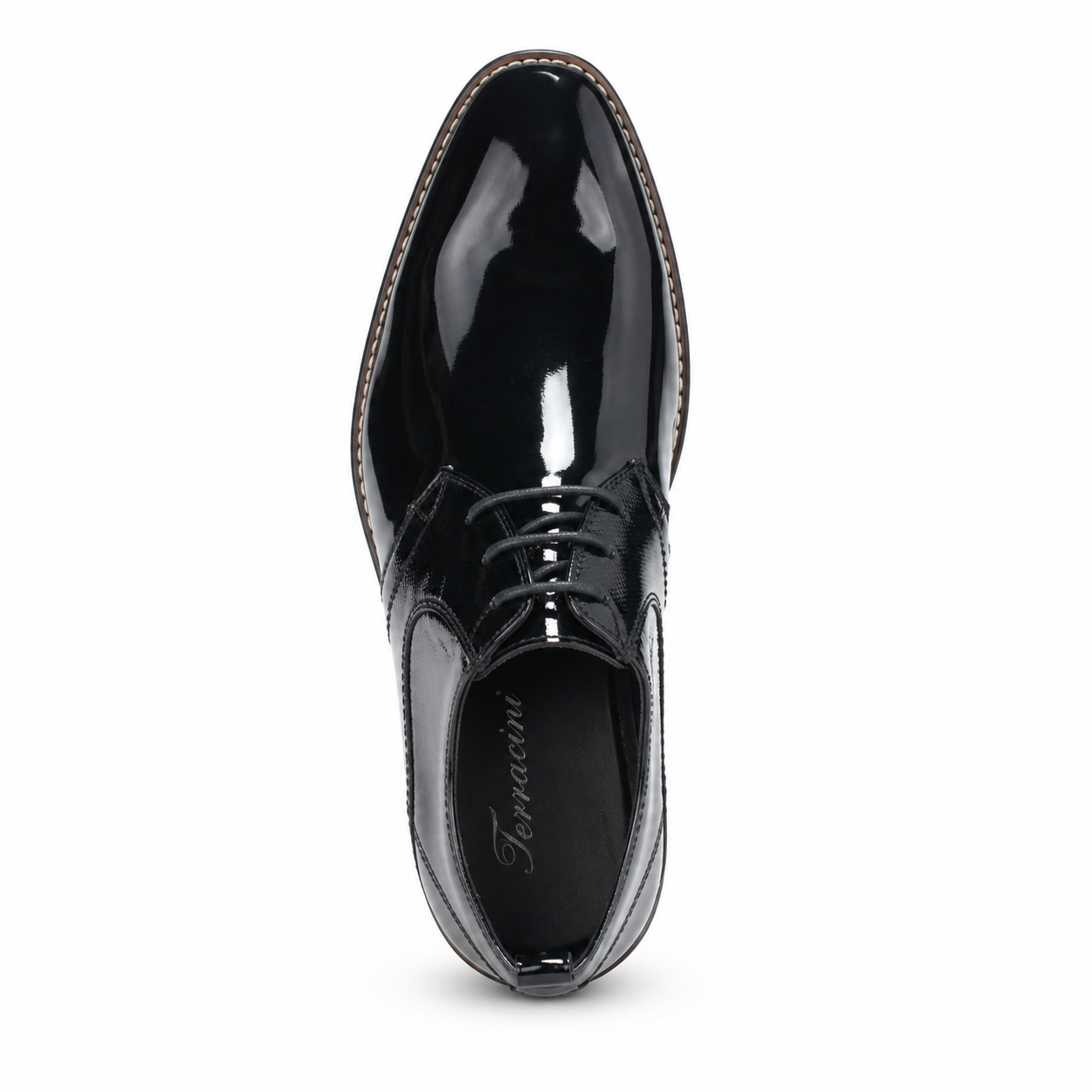 Zapato Ferracini Hombre 5659 Caravaggio Negro Charol Casual-4