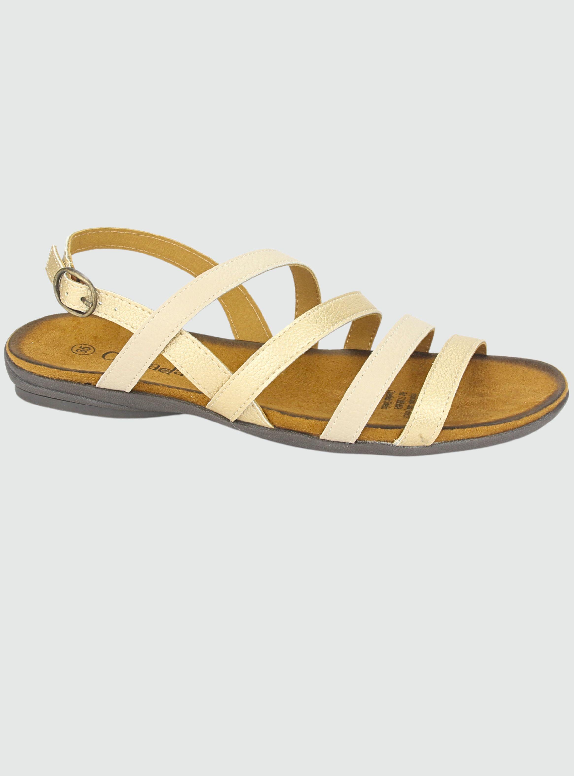 Sandalia Chalada Mujer Anatomic76 Dorado Casual-0