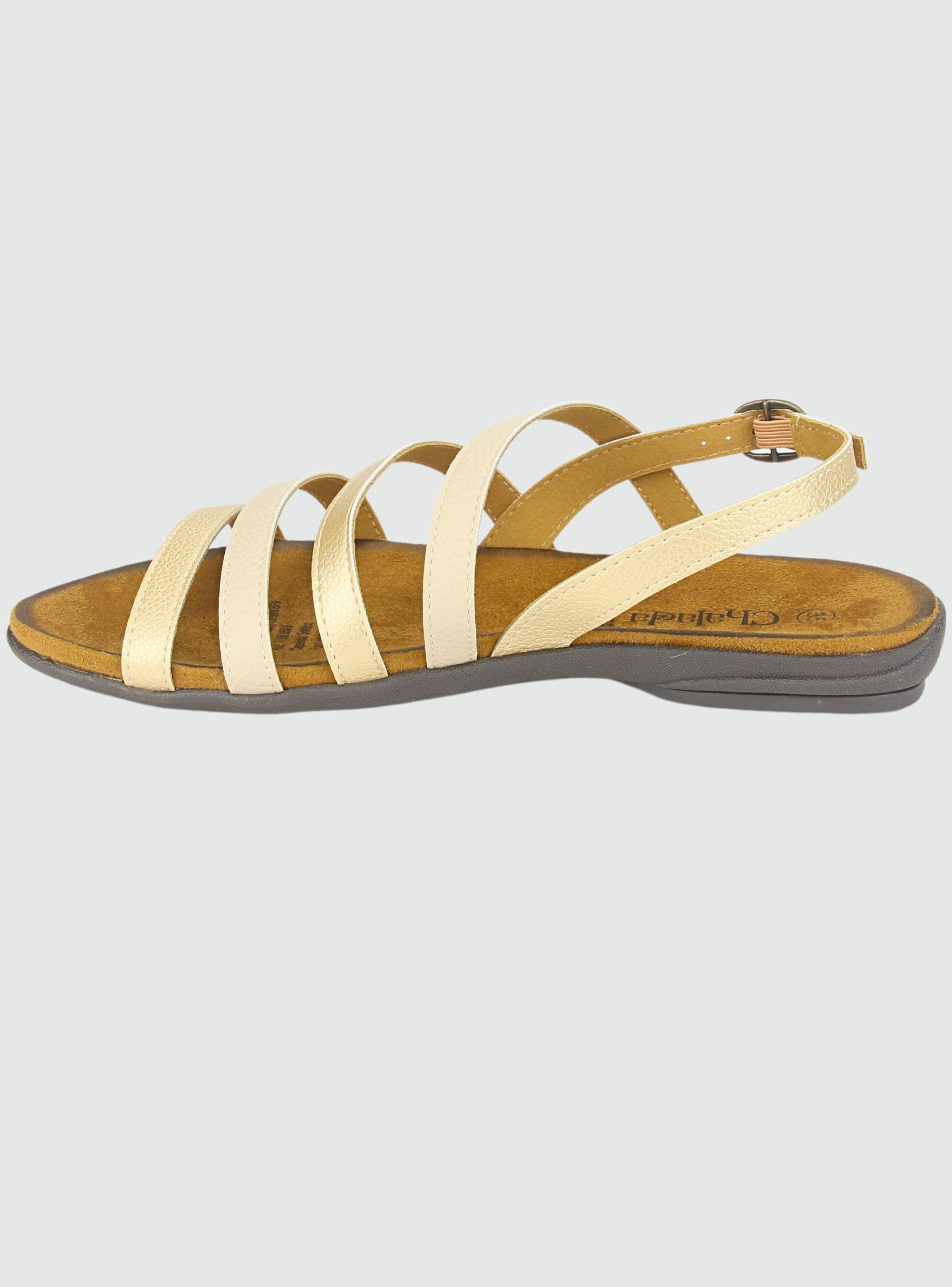 Sandalia Chalada Mujer Anatomic76 Dorado Casual-1