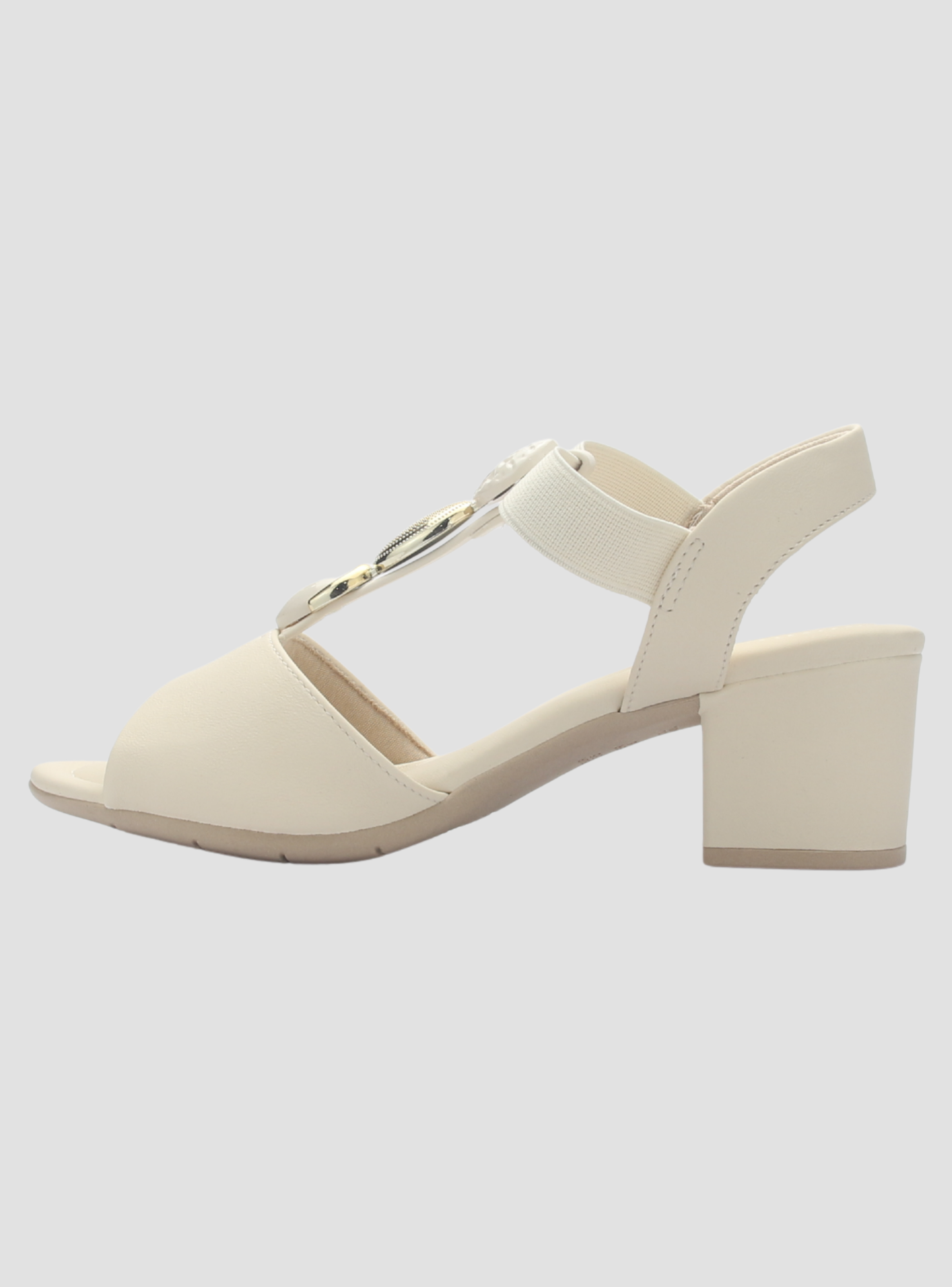 Sandalia Mujer Beige Claro Comfortflex 2557403 Casual-1