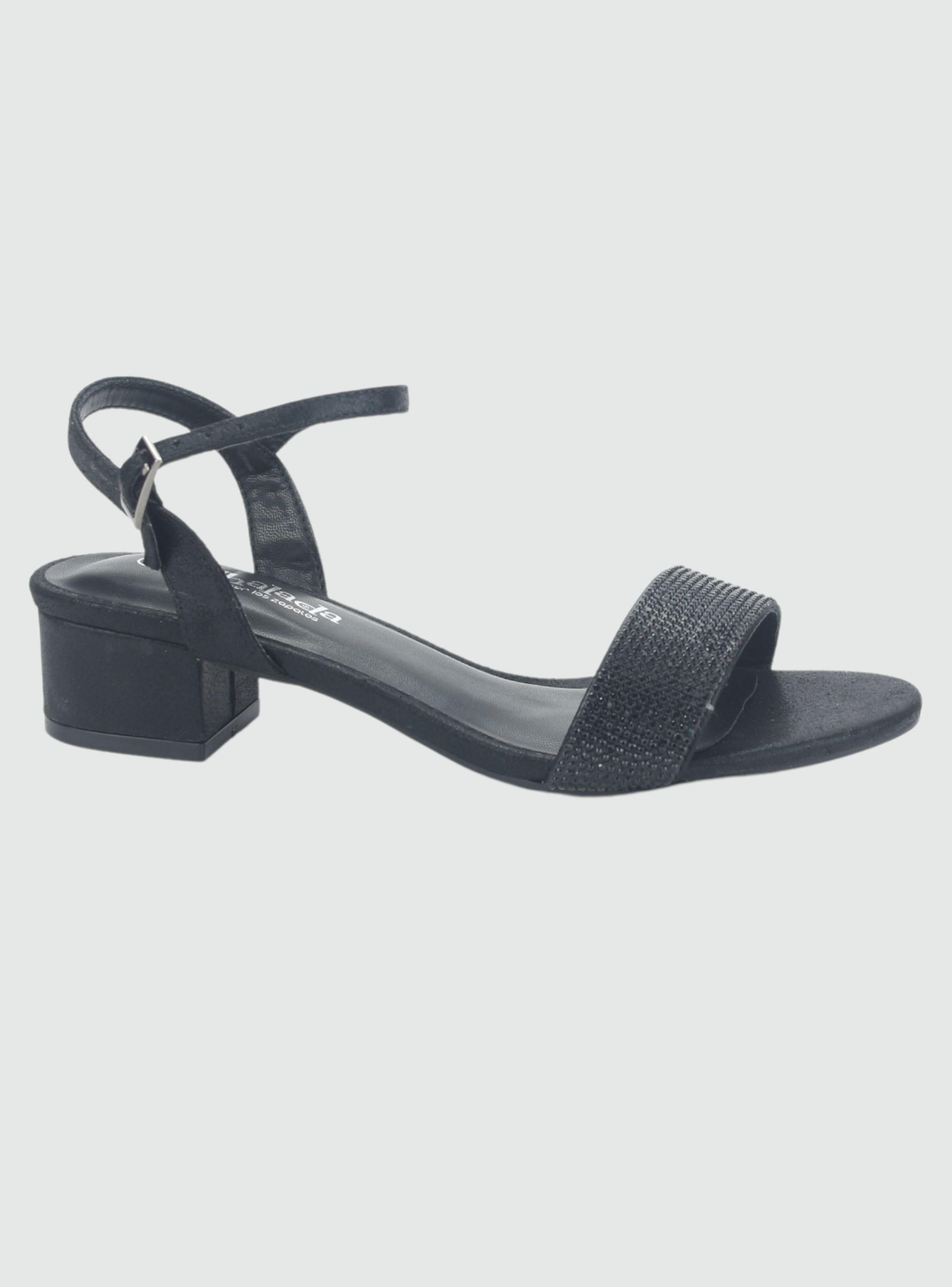Sandalia Chalada Mujer Fadia-3 Negro Casual-0