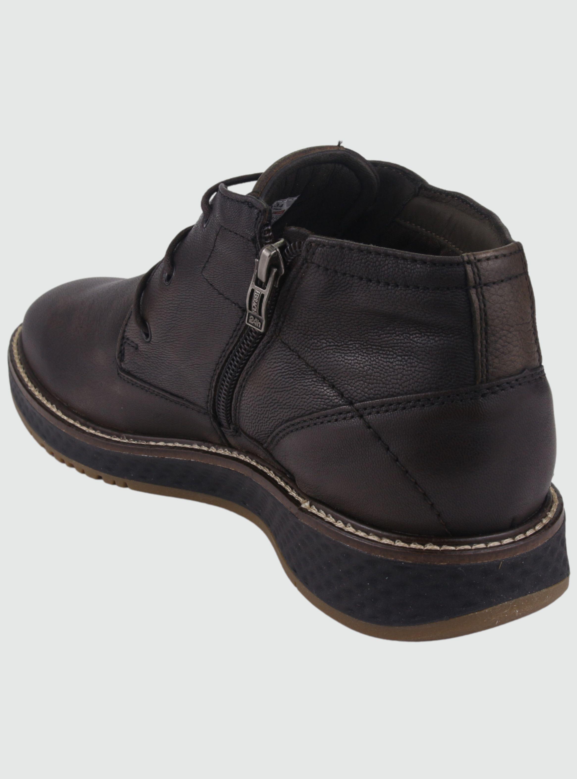 Botin Ferracini Hombre 3300 Play Café Oscuro Casual-3